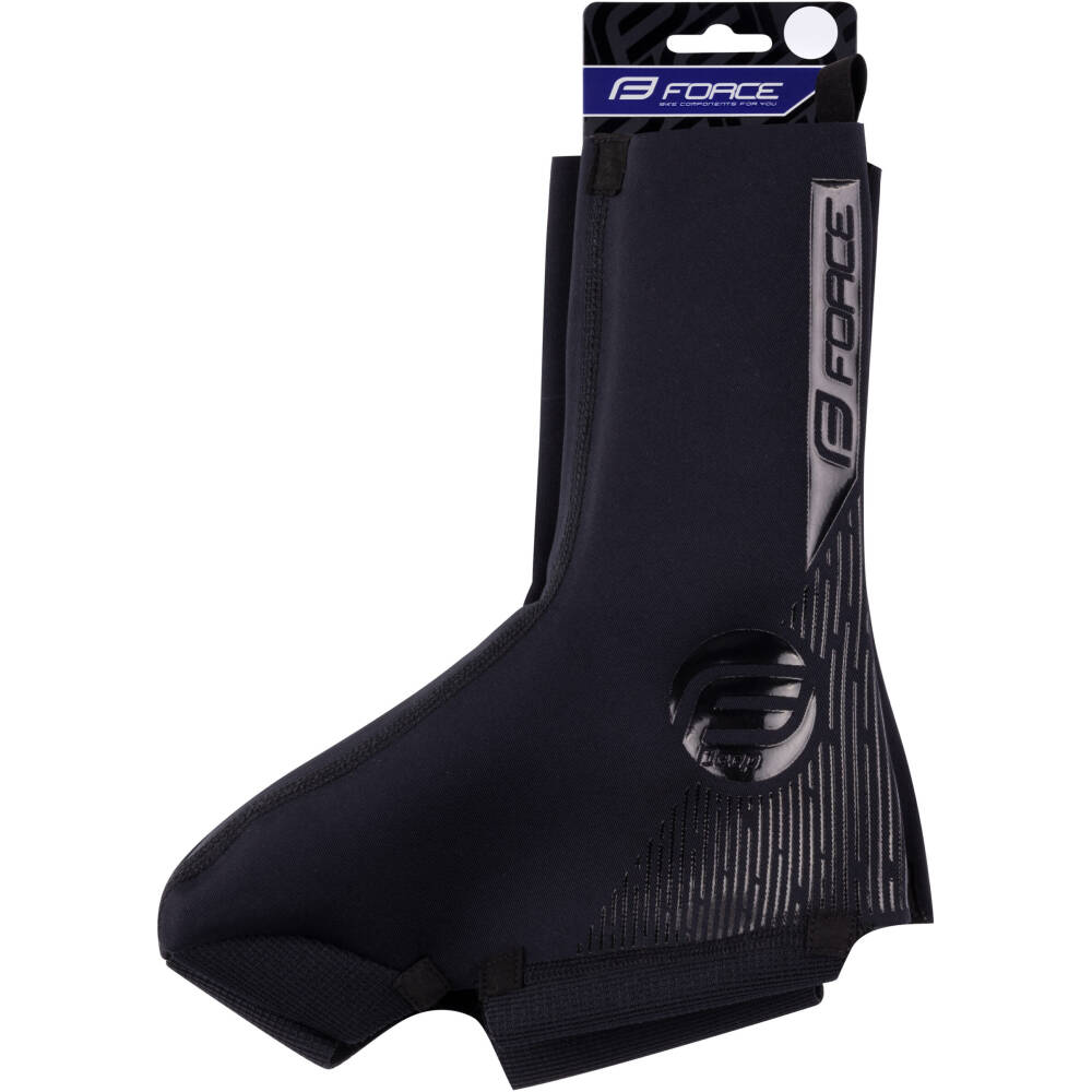 which is given by the high elasticity of the material used. Extra high shoe covers protects the entire lower leg well against cold