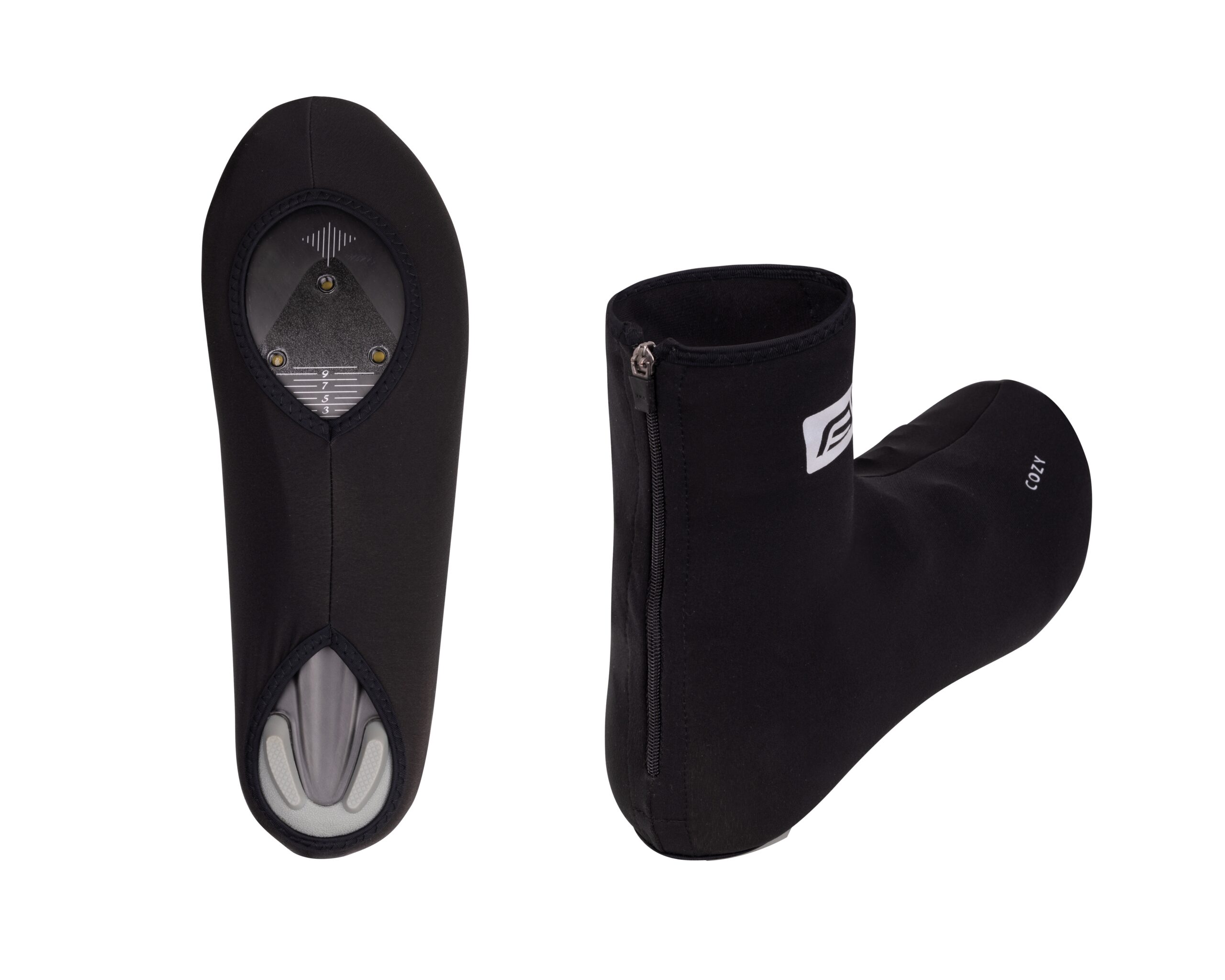 warm cycling shoe covers for road cycle shoes2 openings on the solezip fastening on the backwarm lycramaterial : 80% polyester