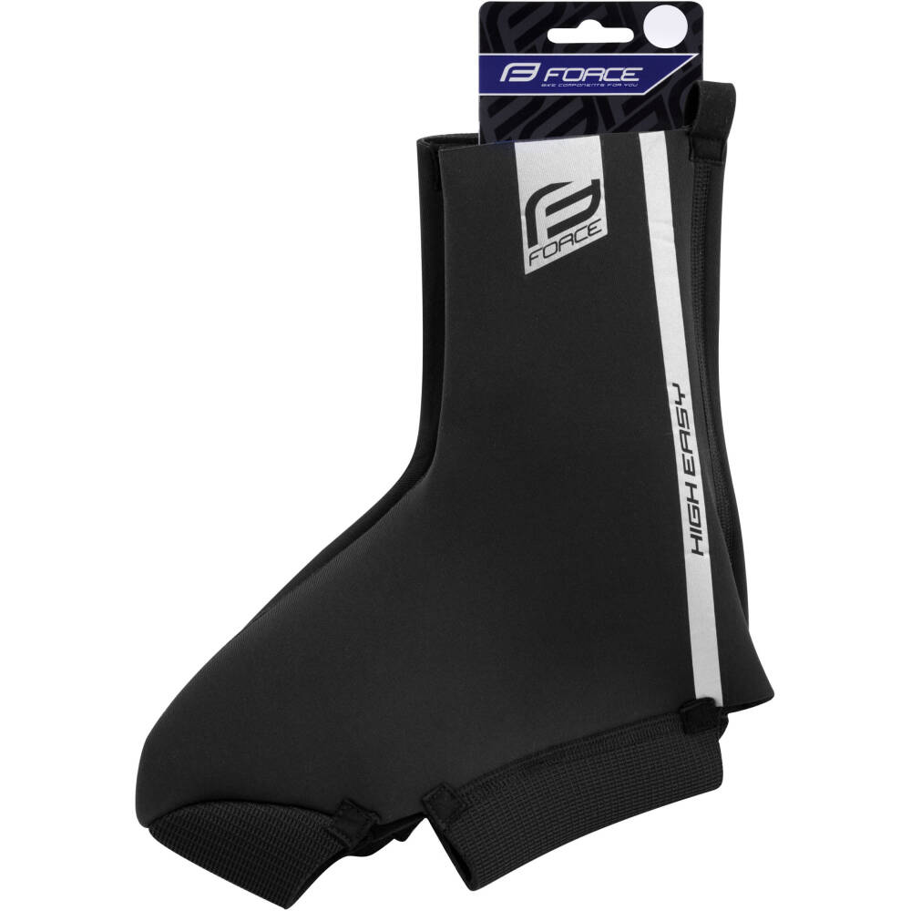 which is given by the high elasticity of the material used.<br><br><br>WITHOUT ZIPPER = WITHOUT FASTENING - EXTRA elastic neoprene<br>for road cycling shoes<br>2 openings on the sole<br>extra elastic neopren<br>reflective features