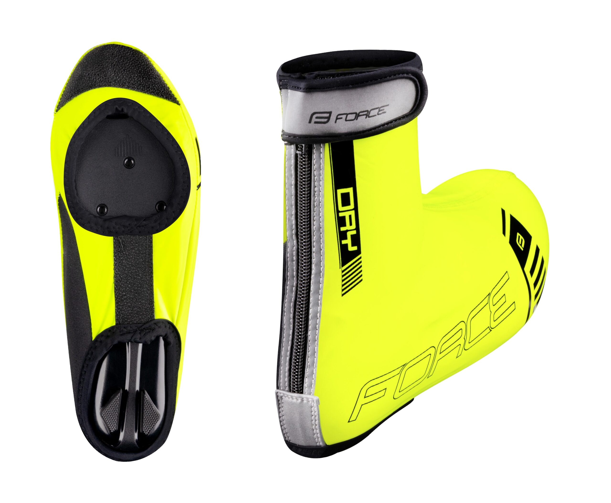 for road cycling shoes2 openings on the solezip fastening on the back side with reflective velcro strappolyurethane warm lycra - windproof and water resistantcenter velcro strap on the outsolereinforced front part