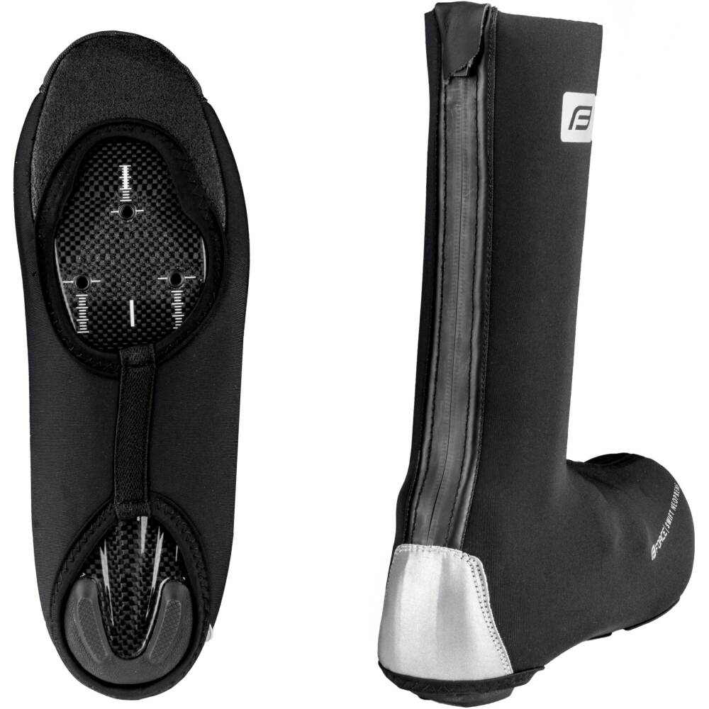 for road cycling shoes<br>EXTRA high and elastic neoprene shoe covers<br>2 openings on the sole<br>taped seams<br>material: neoprene 4 mm