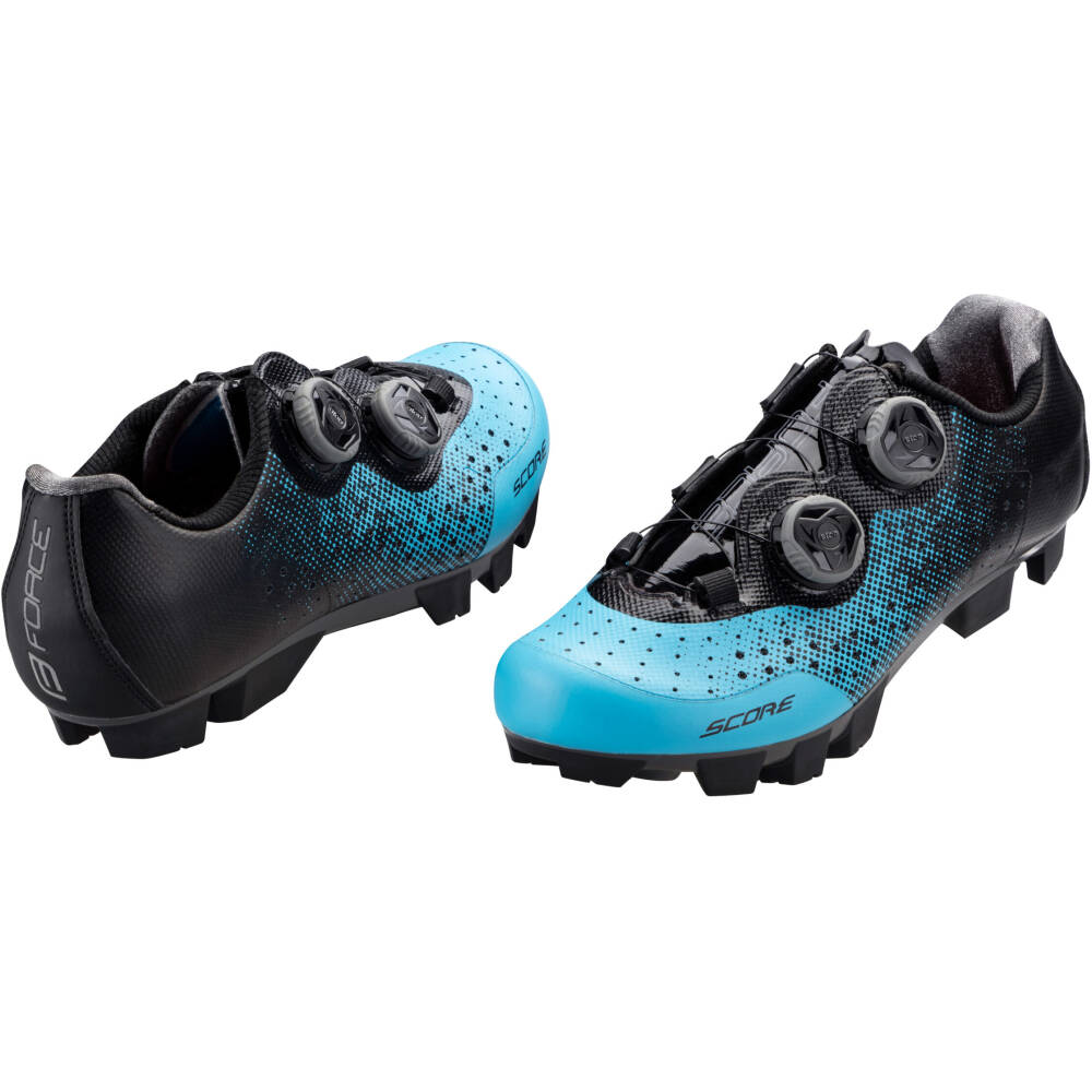 Alternative view of shoes FORCE MTB SCORE, blue-black