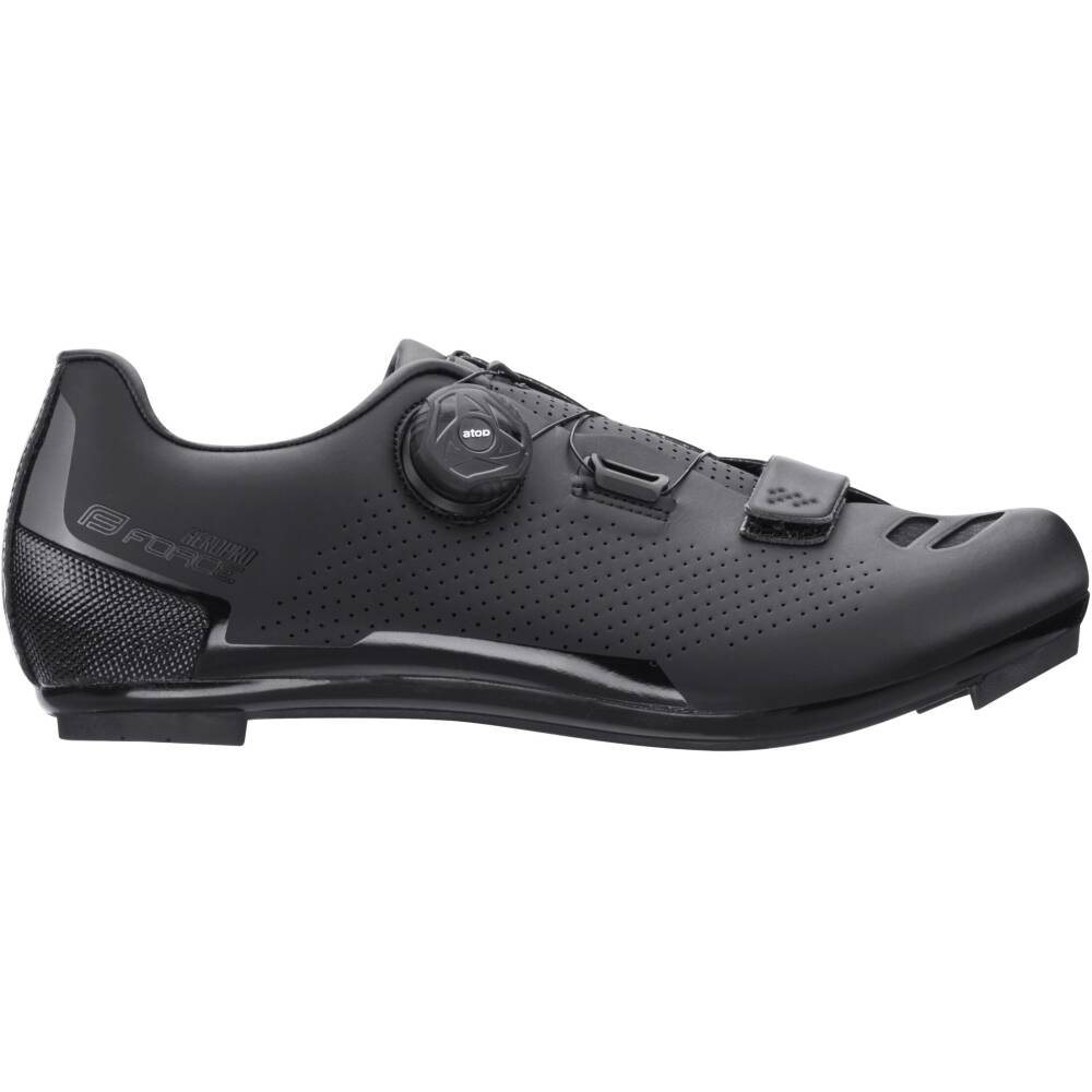 upper part material: synthetic leather<br>outsole: nylon composite<br>stiffness index: 6<br>weight: 275g (1/2 in size 42)<br>fastening with ATOP knob and velcro <br>reinforced heel and toe part<br>toe part of shoe with rubber - protection for scuff<br>air holes for breathability<br>anatomical insole<br>antislip inner part<br>LOOK