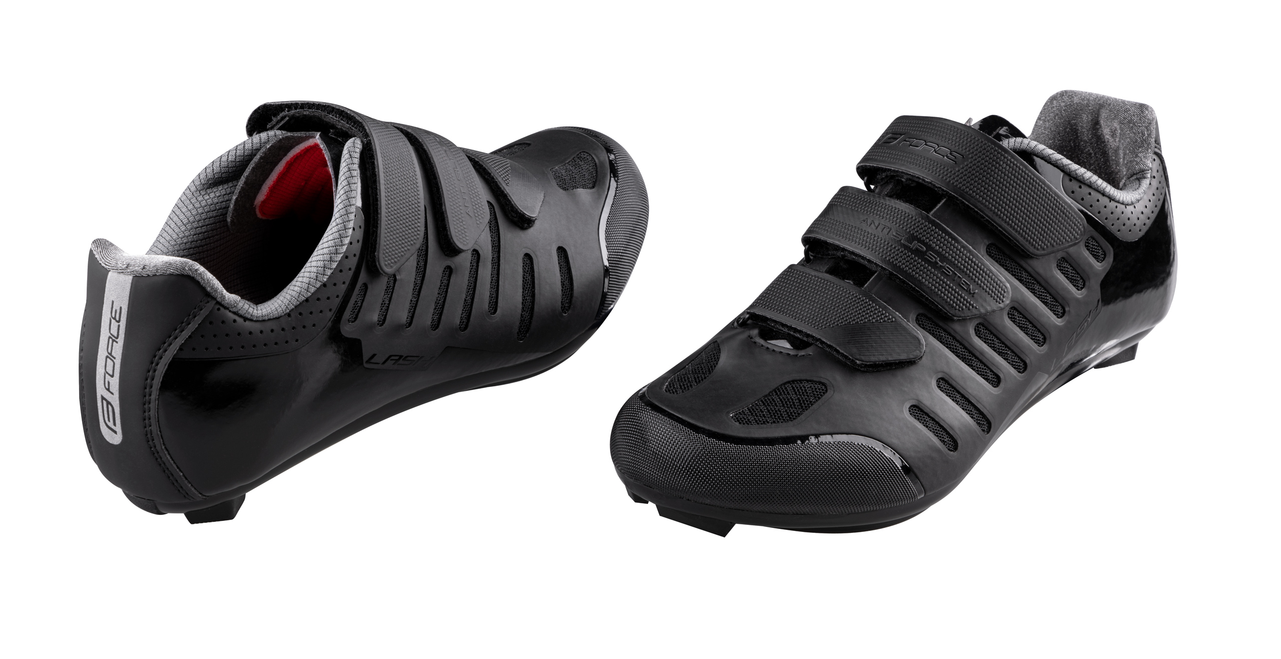 SPD-SL compatiblereflective feature on heelcleats are not includedsizes correspond to the standard sizing of casual shoespacked in FORCE box