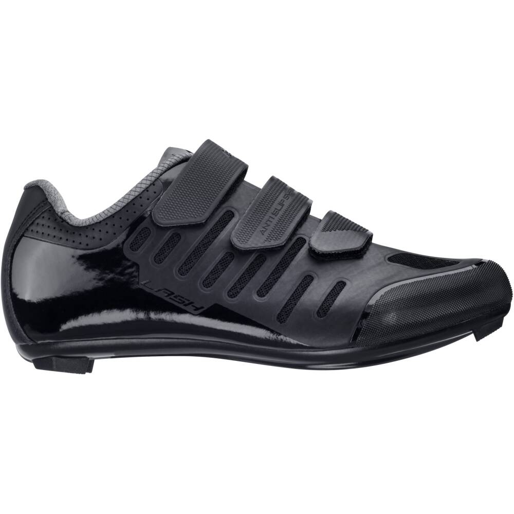 upper part material: synthetic leather<br>outsole: nylon composite<br>stiffness index: 6<br>weight: 300g (1/2 in size 42)<br>fastening with velcro straps<br>reinforced heel and toe part<br>toe part of shoe with rubber - protection for scuff<br>air holes for breathability<br>anatomical insole<br>antislip inner part<br>LOOK