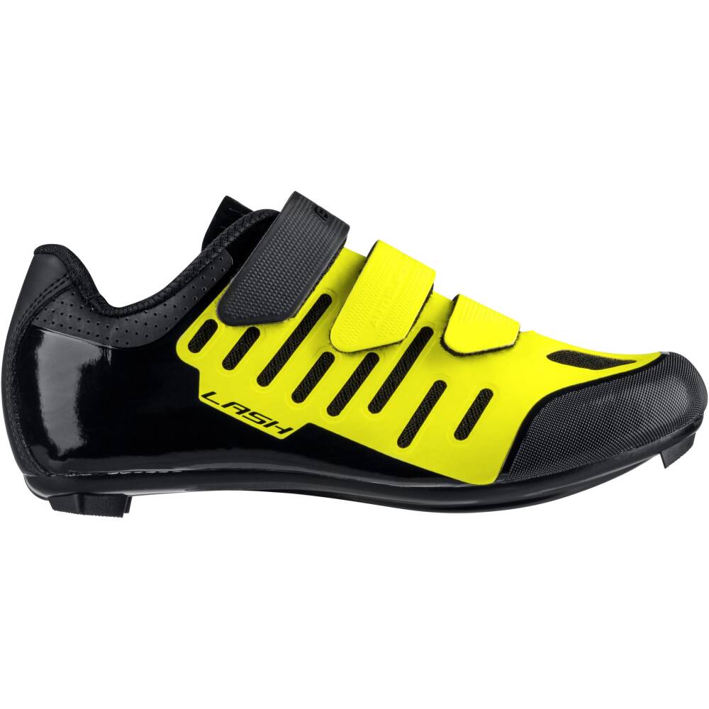 upper part material: synthetic leather<br>outsole: nylon composite<br>stiffness index: 6<br>weight: 300g (1/2 in size 42)<br>fastening with velcro straps<br>reinforced heel and toe part<br>toe part of shoe with rubber - protection for scuff<br>air holes for breathability<br>anatomical insole<br>antislip inner part<br>LOOK