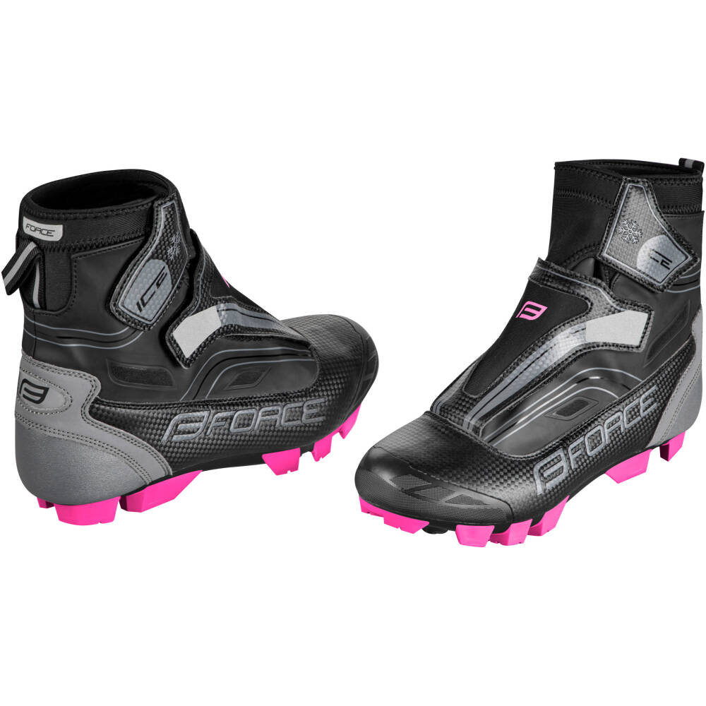 Alternative view of shoes winter FORCE MTB ICE21 LADY, black-pink