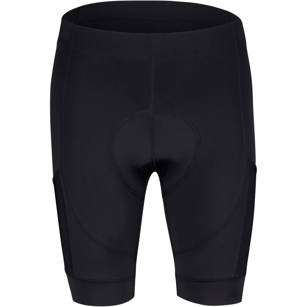 These men's cycling shorts to waist are the ideal choice for recreational and hobby riders. They offer basic comfort thanks to an anatomically shaped pad and flat seams that reduce the risk of chafing while riding. The trousers are finished with a wide
