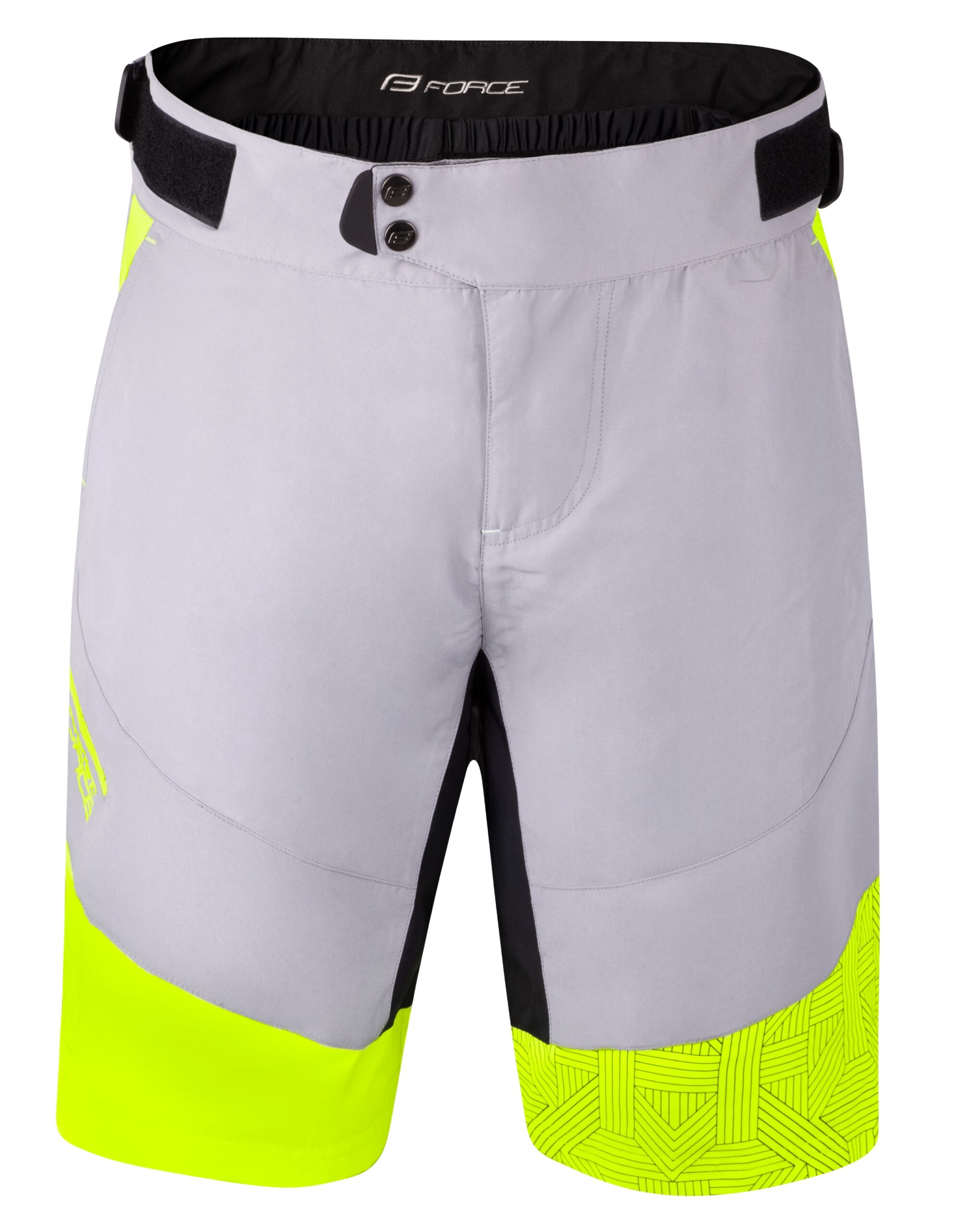 removable inner shorts with anatomical padvelcro strap setting waistband2 front pockets and 1 side pocket with zipper