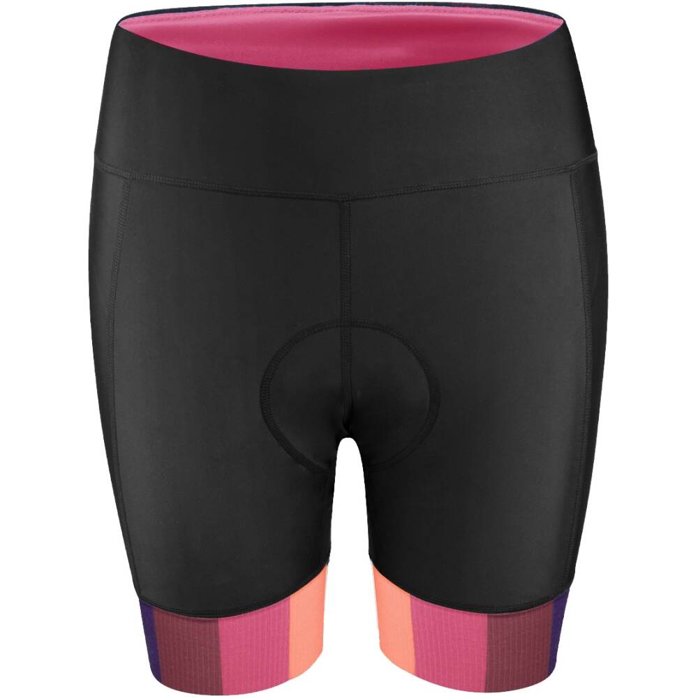 comfortable anatomical pad<br>wide antislip elastic leg band<br>comfortable high waist<br>back pocket for small items<br>material: 85% nylon