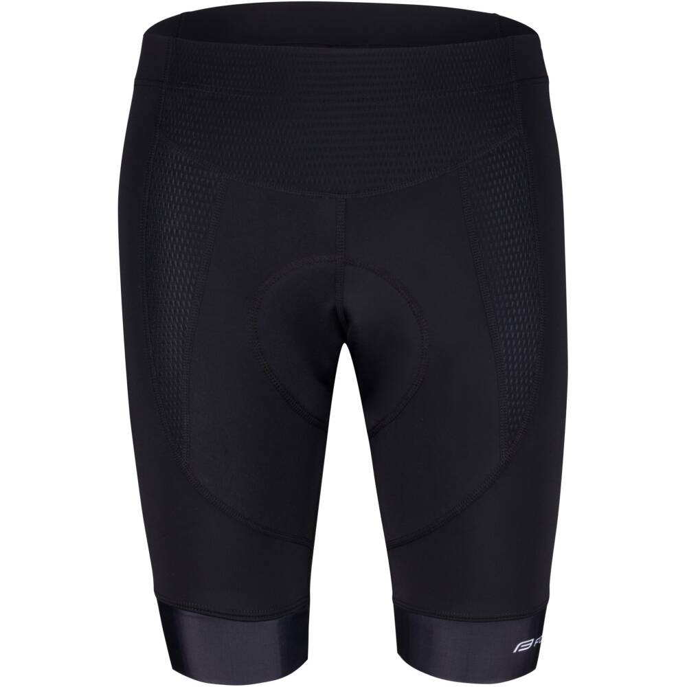 These men's waisted cycling shorts are designed for active riders who seek both comfort and functionality during their rides. They feature a specially developed FORCE double-layer pad that provides reliable support even on longer rides. The breathable mesh front provides better ventilation in warm weather. Flat seams minimize friction