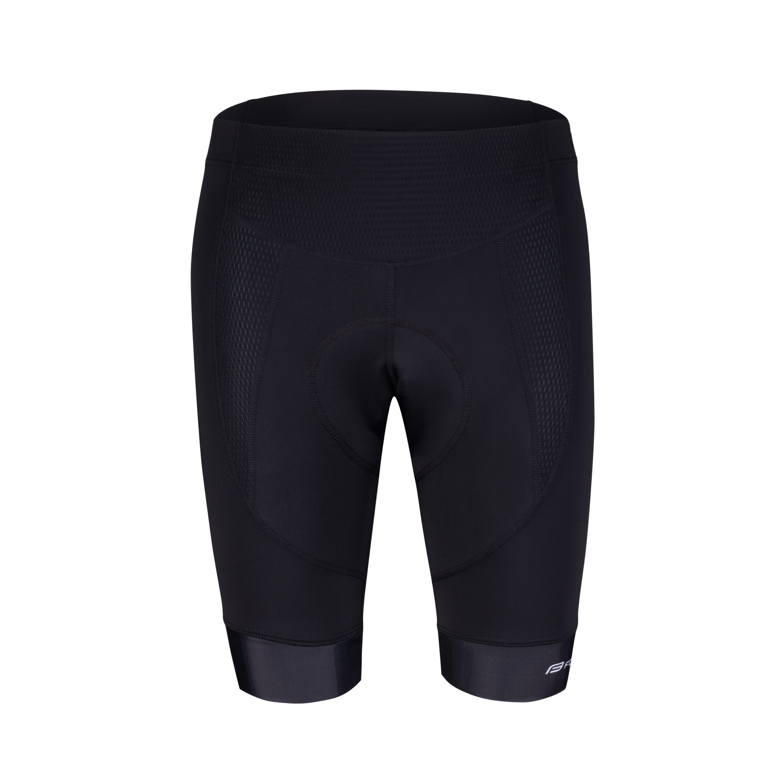These men's waisted cycling shorts are designed for active riders who seek both comfort and functionality during their rides. They feature a specially developed FORCE double-layer pad that provides reliable support even on longer rides. The breathable mesh front provides better ventilation in warm weather. Flat seams minimize friction