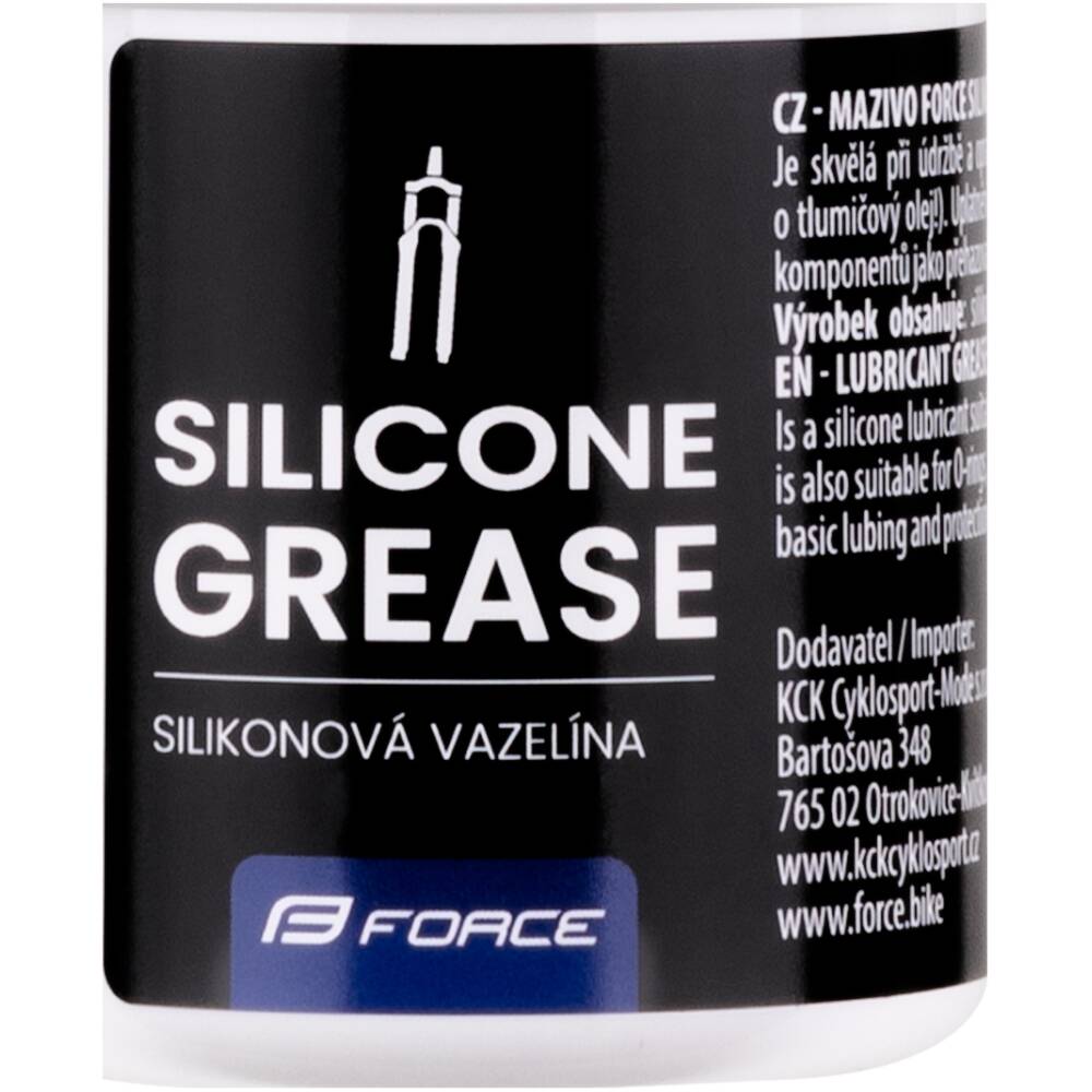 <p>silicone grease suitable for lubricating:<br>- suspension forks and shocks<br>- O-rings and rubber seals<br>- all rubber components that come into contact with metal parts</p>