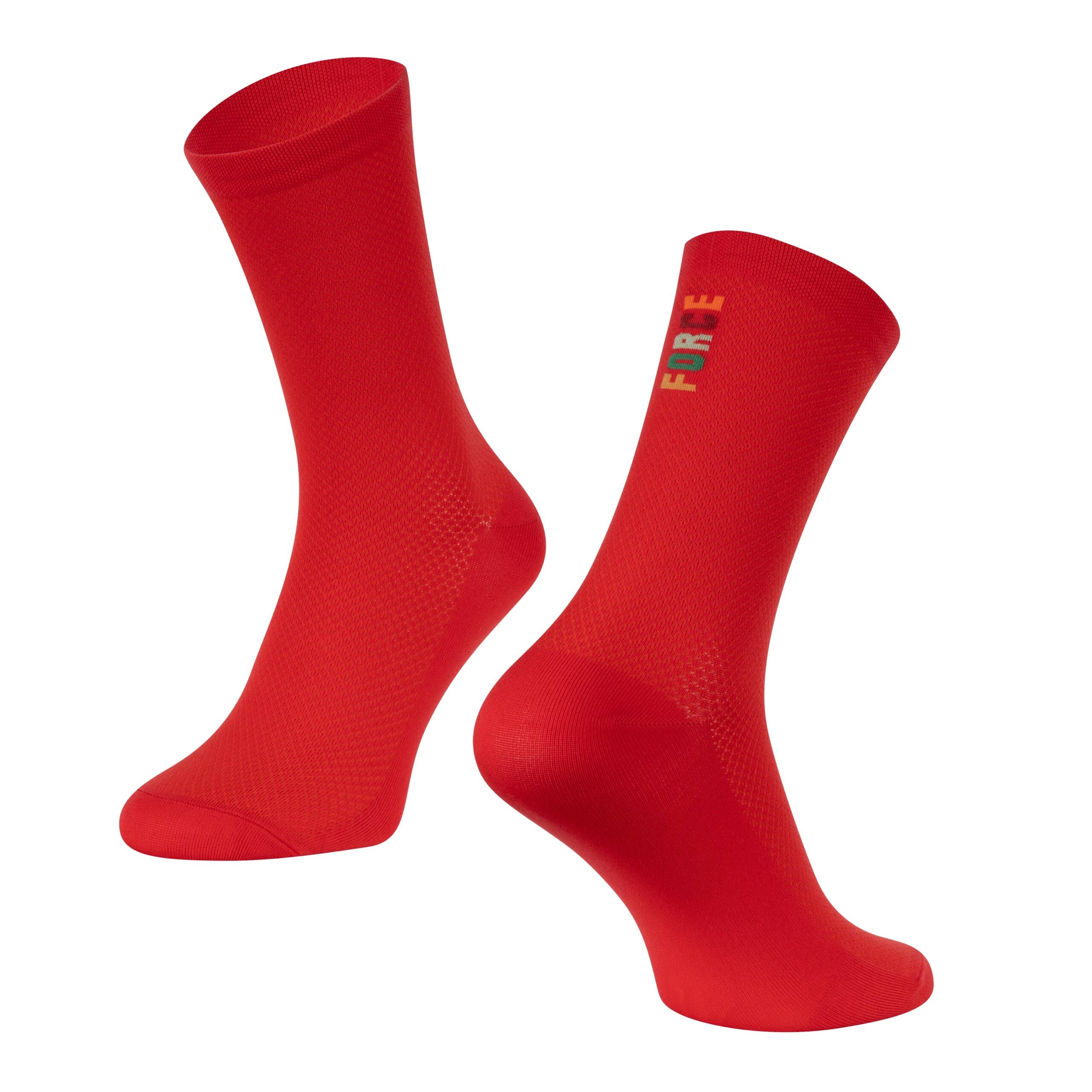higher cycling socks FORCE suitable for other sportssize S-M corresponds to EUR 36 - 41 / UK 4 - 7size L-XL corresponds to EUR 42 - 46 / UK 8 - 11highly breathable materialunstretched height is 17 cmheel height 19 cmmaterial: Nylon 85%