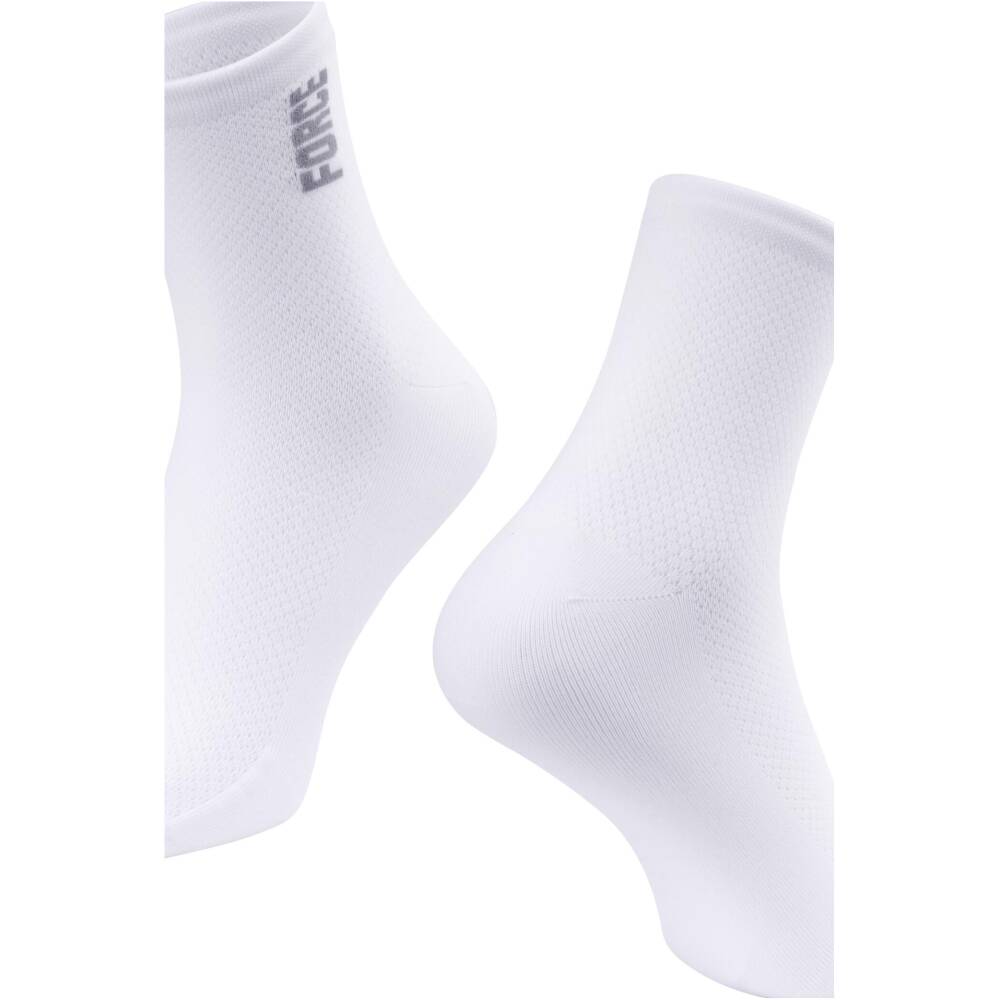 cycling socks FORCE suitable for other sports<br>size S-M corresponds to EUR 36 - 41 / UK 4 - 7<br>size L-XL corresponds to EUR 42 - 46 / UK 8 - 11<br>highly breathable material<br>unstretched height is 10 cm<br>heel height 12 cm<br>material: Nylon 85%