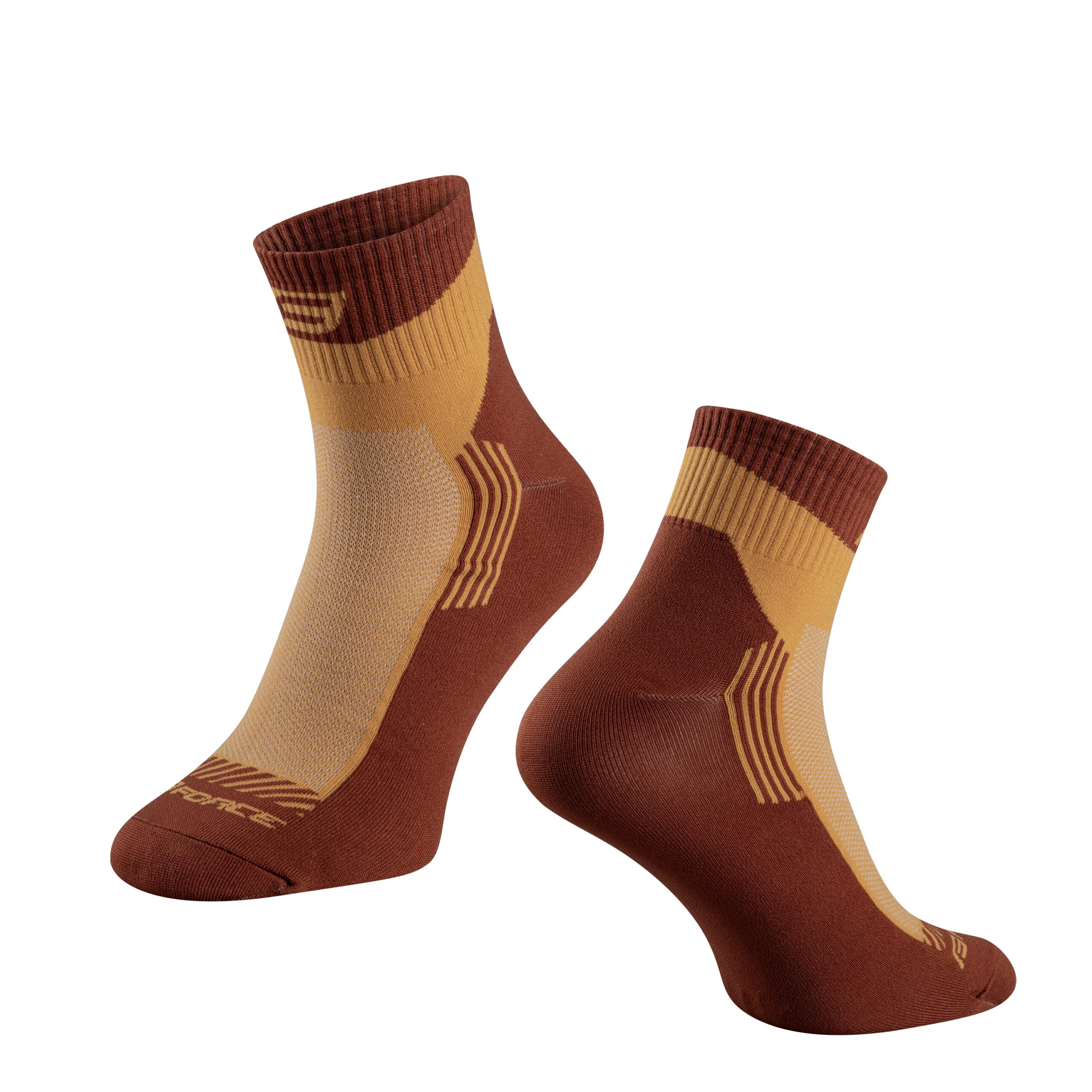 higher cycling socks FORCE suitable for other sportssize S-M corresponds to EUR 36 - 41 / UK 4 - 7size L-XL corresponds to EUR 42 - 46 / UK 8 - 11protects against bruises from shoes (instep) highly breathable materialunstretched height is 10 cmheel height 12 cmmaterial: Nylon 85%