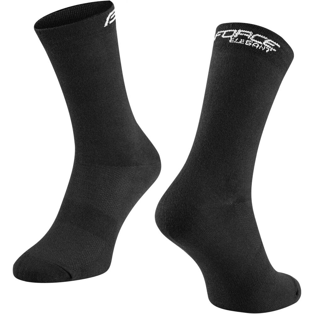 long cycling socks FORCE suitable for other sports<br>size S-M corresponds to EUR 36 - 41 / UK 4 - 7<br>size L-XL corresponds to EUR 42 - 46 / UK 8 - 11<br>protects against bruises from shoes (instep) <br>highly breathable material<br>marked into R and L sock<br>unstretched height is 18 cm<br>heel height 20 cm<br>divided into R and L sock<br>material: Nylon 85%