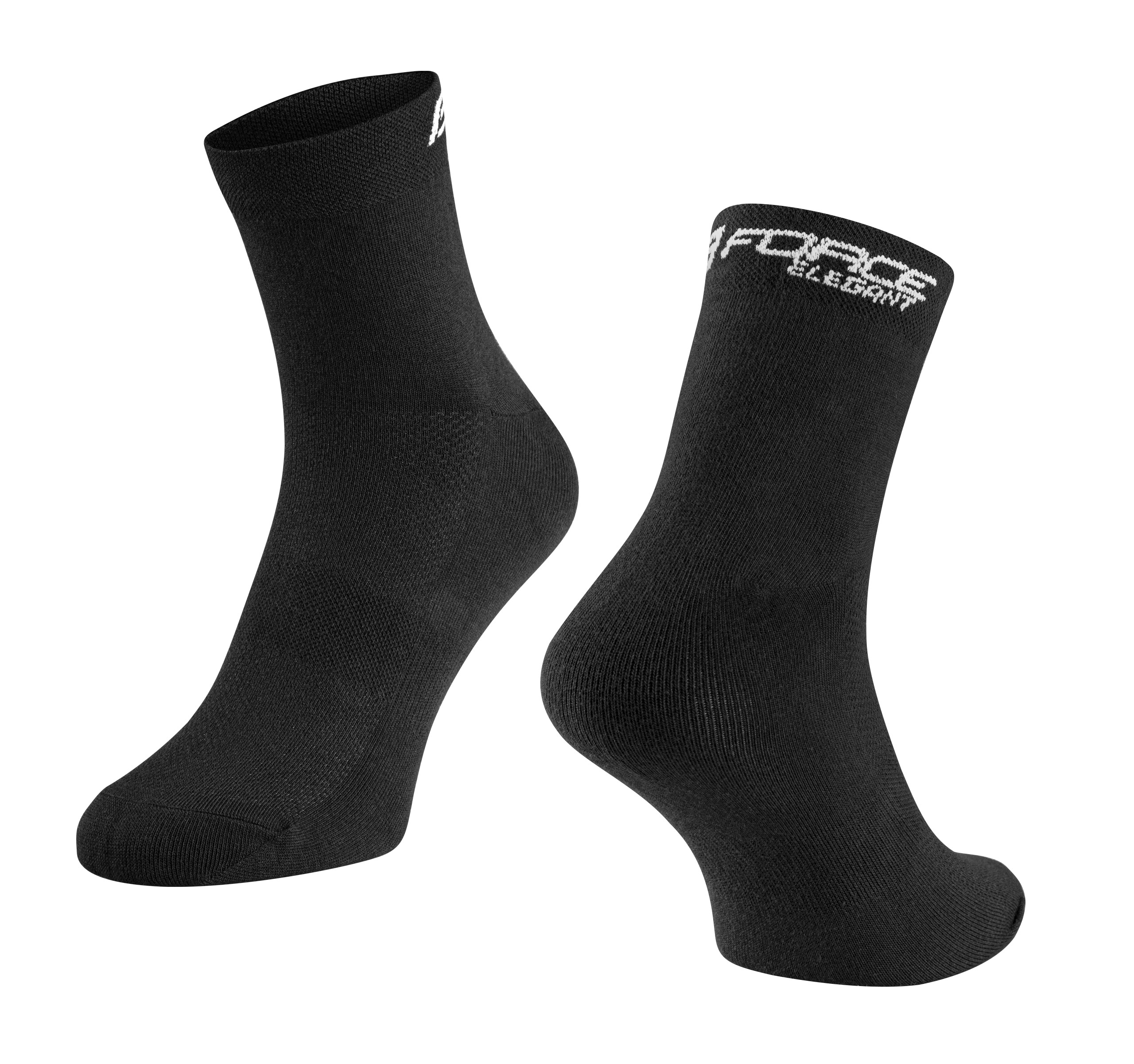 low cycling socks FORCE suitable for other sportssize S-M corresponds to EUR 36 - 41 / UK 4 - 7size L-XL corresponds to EUR 42 - 46 / UK 8 - 11protects against bruises from shoes (instep) highly breathable materialmarked into R and L sockunstretched height is 10 cmheel height 11 cmdivided into R and L sockmaterial: Nylon 85%
