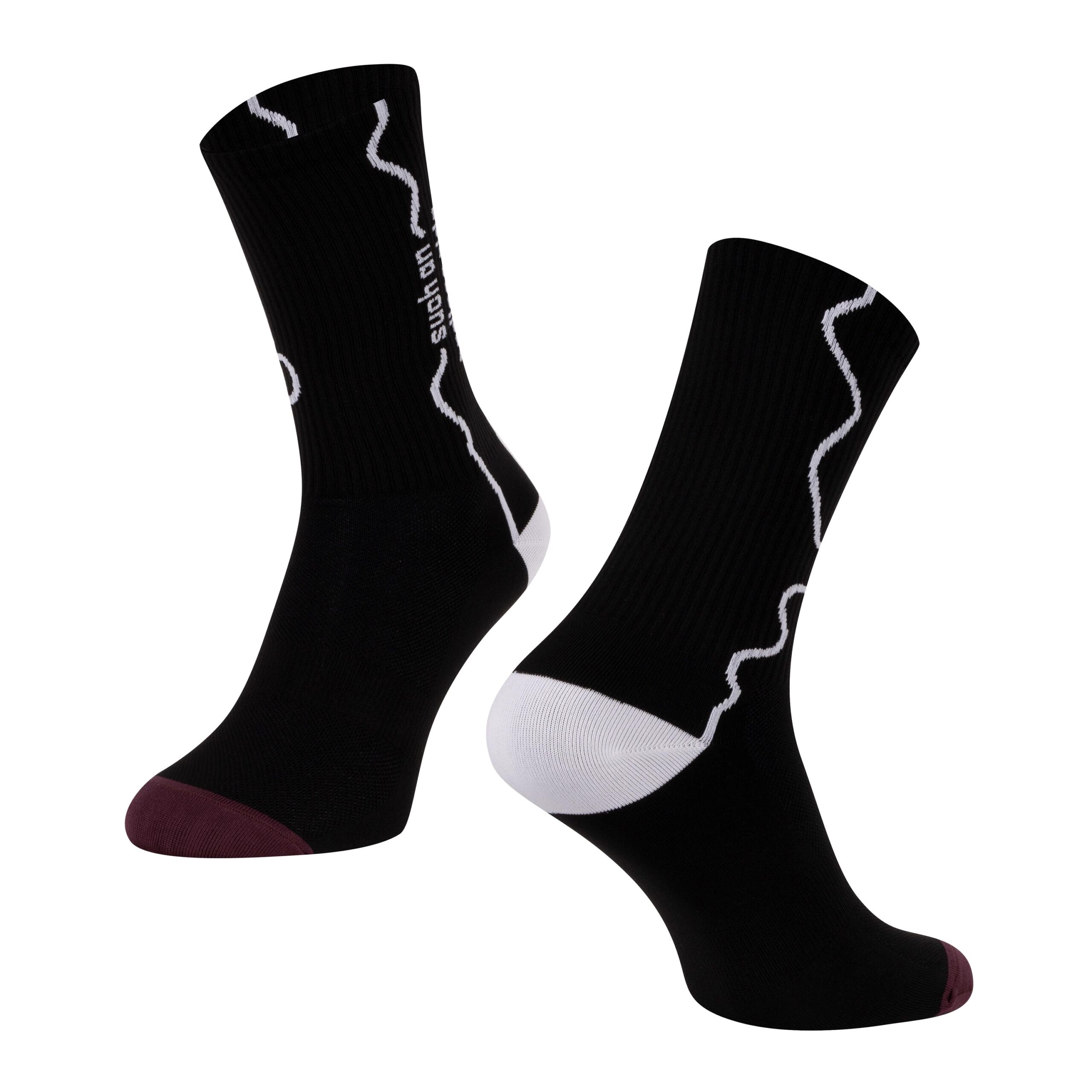 higher cycling socks FORCE suitable for other sportssize S-M corresponds to EUR 36 - 41 / UK 4 - 7size L-XL corresponds to EUR 42 - 46 / UK 8 - 11highly breathable materialunstretched height is 19 cmheel height 21 cmmaterial: Nylon 85%