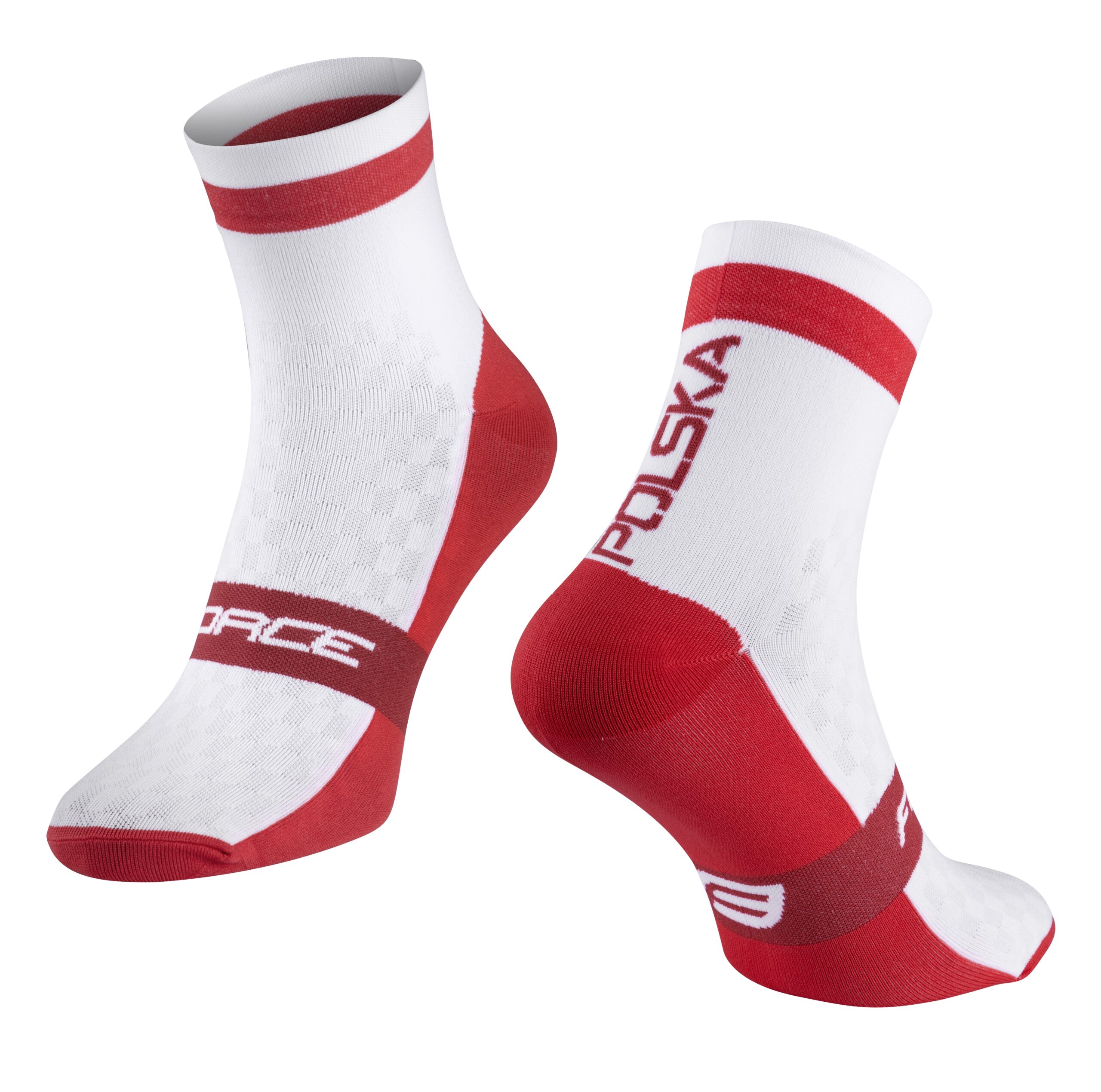 MIN. ORDER QUANTITY = 200 PAIRS (MIN. 50 PAIRS OF ONE SIZE)cycling socks FORCE suitable for other sportssize S-M corresponds to EUR 36 - 41 / UK 4 - 7size L-XL corresponds to EUR 42 - 46 / UK 8 - 11protects against bruises from shoes (instep) highly breathable materialmarked into R and L sockunstretched height is 13 cmheel height 15 cmdivided into R and L sockmaterial: Nylon 85%