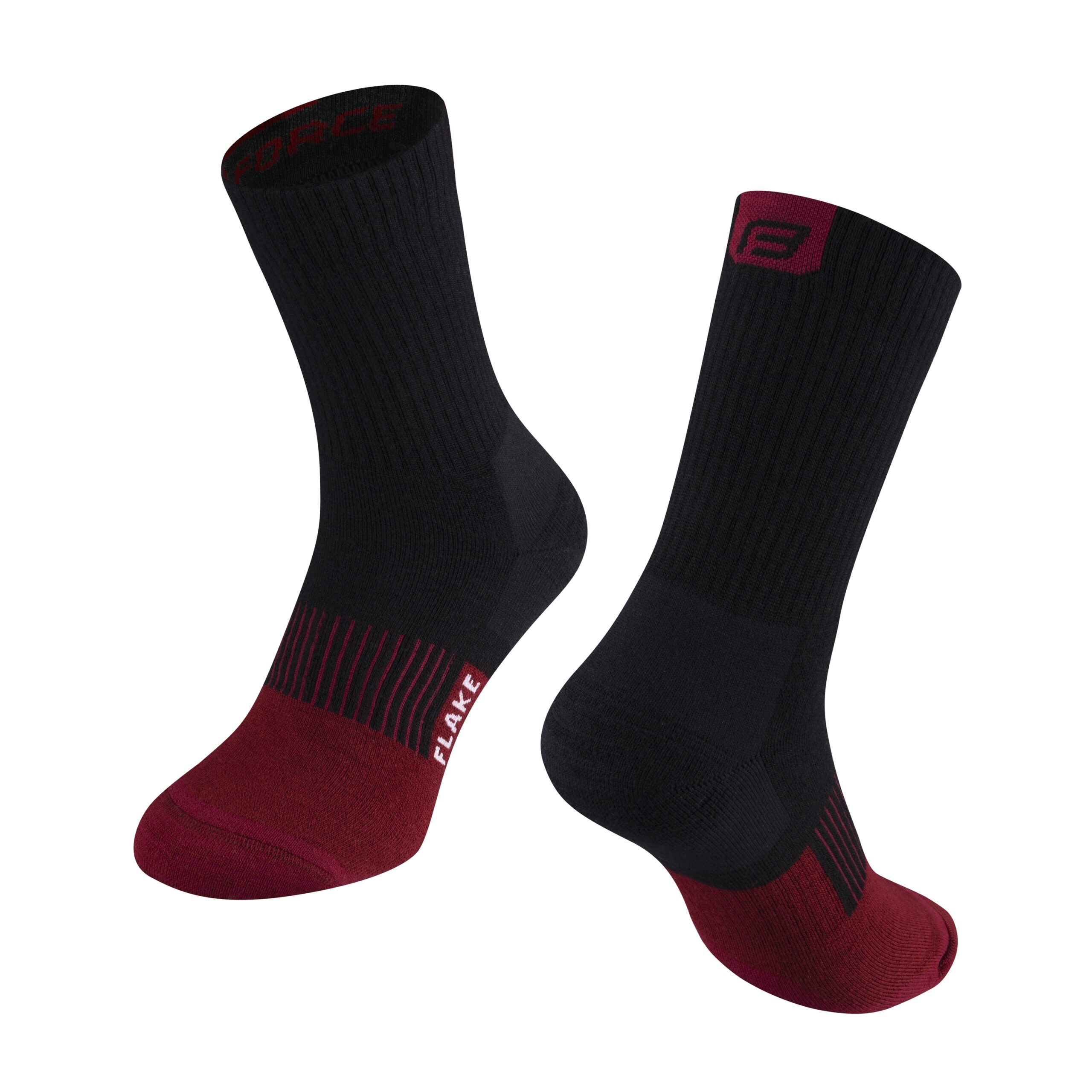 thick winter cycling socks suitable also for other sportssize S - M corresponds to EUR 36 - 41 / UK 4 – 7size L- XL corresponds to EUR 42-47 / UK 8 – 11divided into R and L sockunstretched height is 17 cmheel height 21 cmmaterial: 50% merino wool