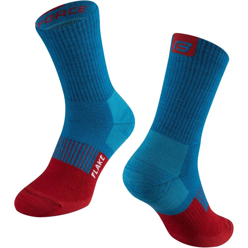 thick winter cycling socks suitable also for other sports<br>size S - M corresponds to EUR 36 - 41 / UK 4 – 7<br>size L- XL corresponds to EUR 42-47 / UK 8 – 11<br>divided into R and L sock<br>unstretched height is 17 cm<br>heel height 21 cm<br>material: 50% merino wool