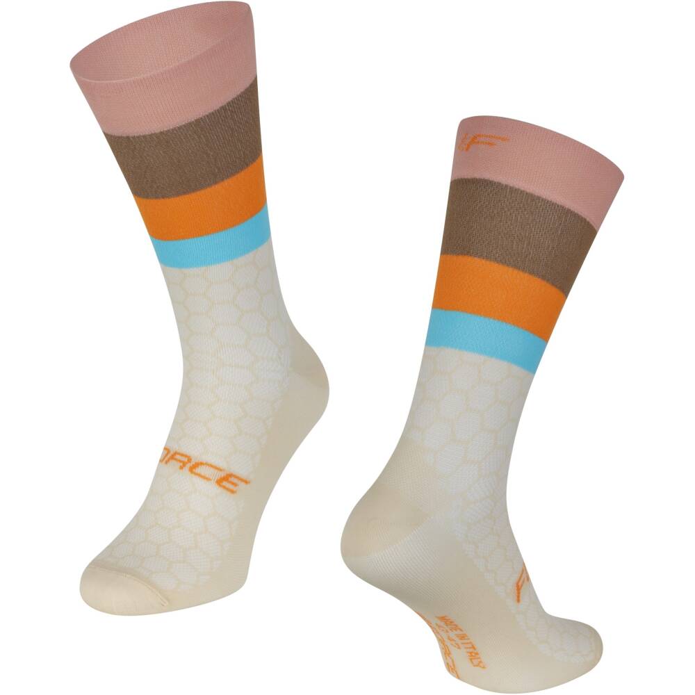 <p>The premium high cycling socks FORCE are proudly made in Italy