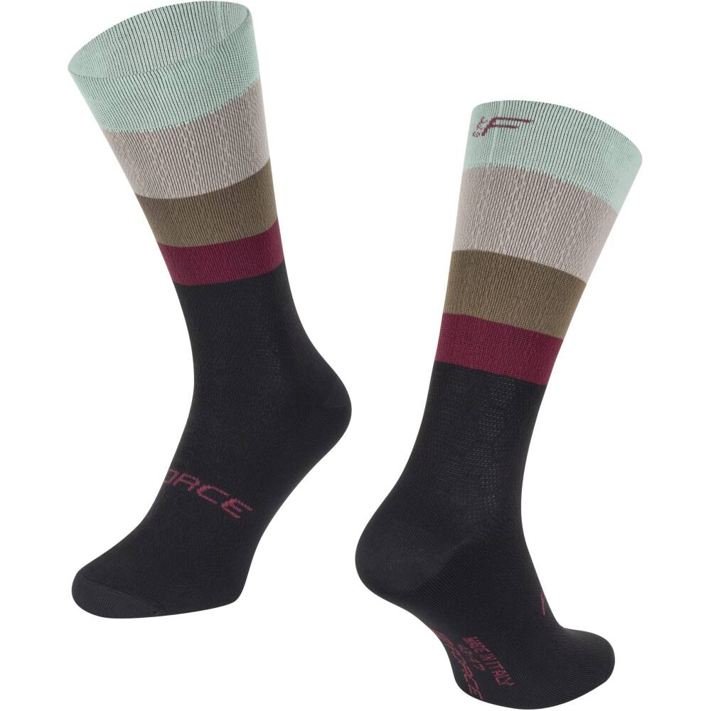 <p>The premium high cycling socks FORCE are proudly made in Italy
