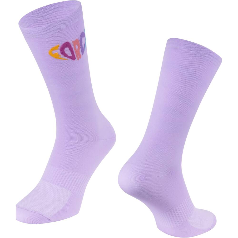 higher cycling socks FORCE suitable for other sports<br>size S-M corresponds to EUR 36 - 41 / UK 4 - 7<br>size L-XL corresponds to EUR 42 - 46 / UK 8 - 11<br>protects against bruises from shoes (instep) <br>highly breathable material<br>unstretched height is 23 cm<br>heel height 25 cm<br>divided into R and L sock<br>material: Nylon 85%
