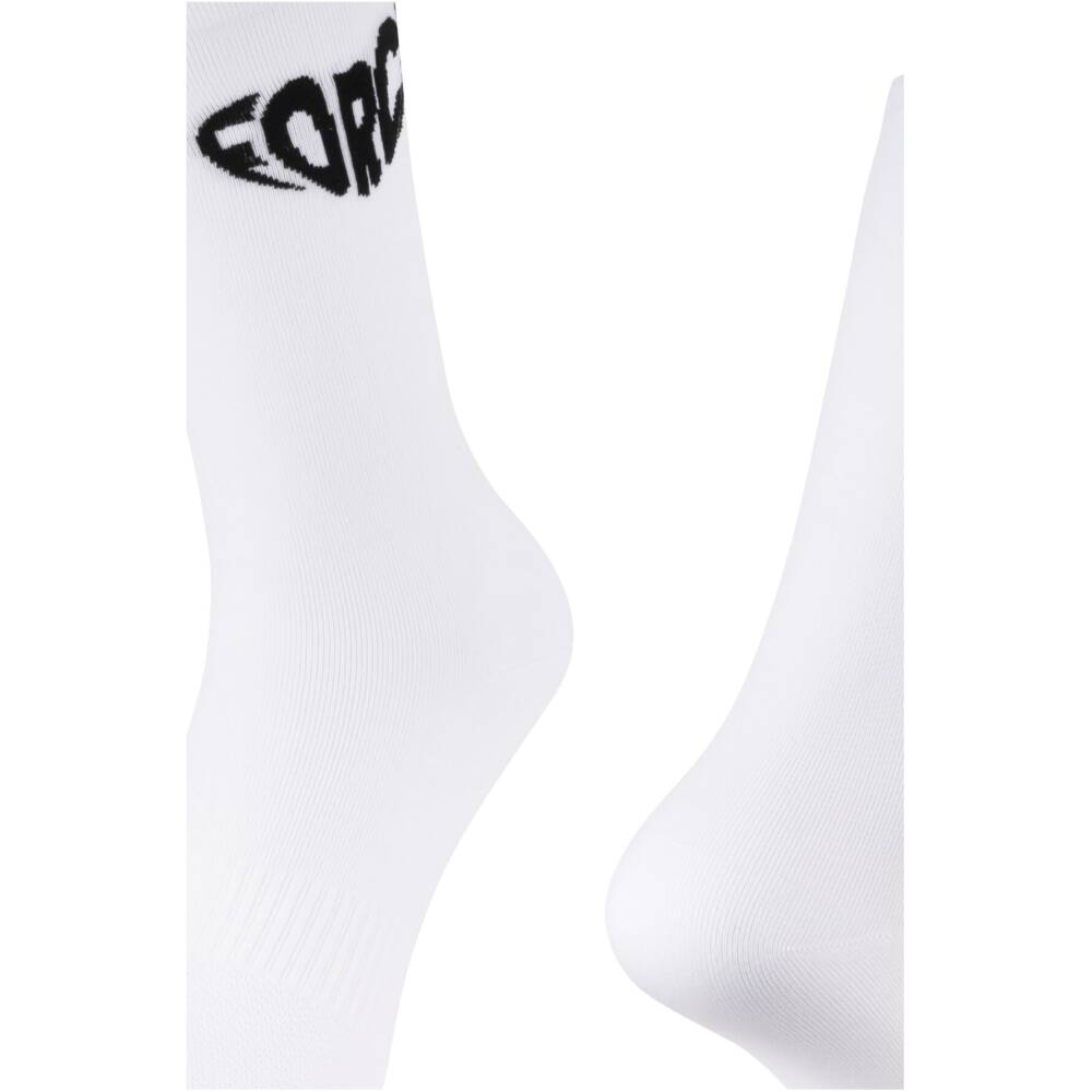 higher cycling socks FORCE suitable for other sports<br>size S-M corresponds to EUR 36 - 41 / UK 4 - 7<br>size L-XL corresponds to EUR 42 - 46 / UK 8 - 11<br>protects against bruises from shoes (instep) <br>highly breathable material<br>unstretched height is 23 cm<br>heel height 25 cm<br>divided into R and L sock<br>material: Nylon 85%