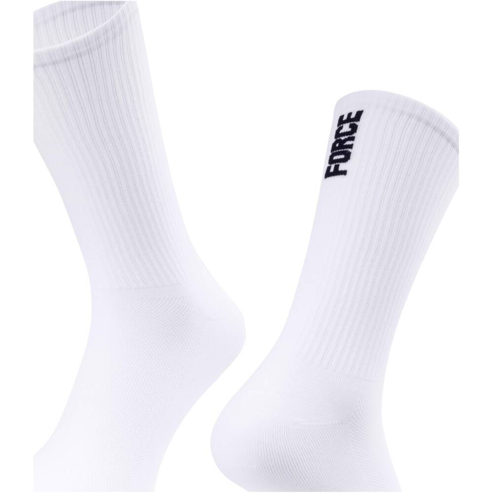 higher cycling socks FORCE suitable for other sports<br>size S-M corresponds to EUR 36 - 41 / UK 4 - 7<br>size L-XL corresponds to EUR 42 - 46 / UK 8 - 11<br>highly breathable material<br>unstretched height is 23 cm<br>heel height 25 cm<br>material: Nylon 85%