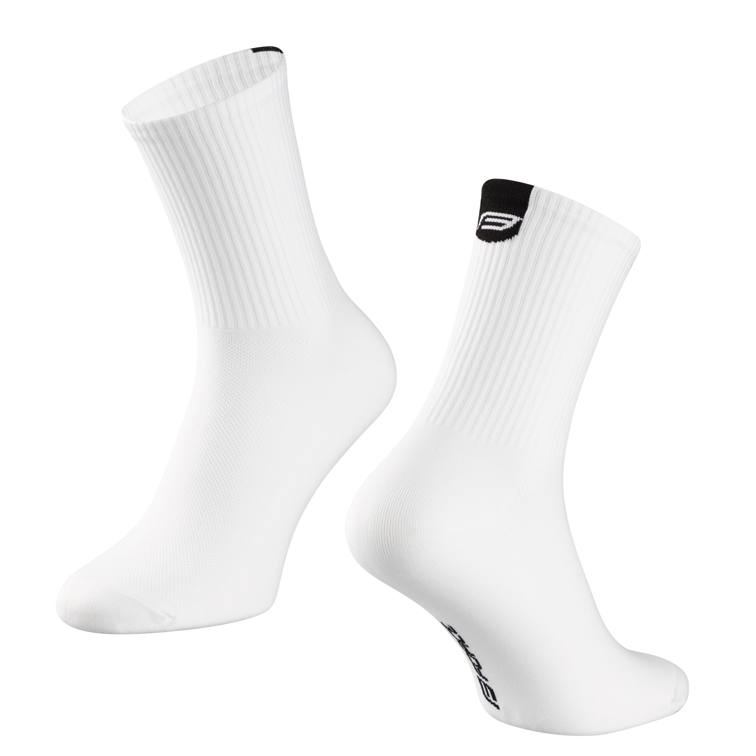 higher cycling socks FORCE suitable for other sportssize S-M corresponds to EUR 36 - 41 / UK 4 - 7size L-XL corresponds to EUR 42 - 46 / UK 8 - 11protects against bruises from shoes (instep) highly breathable materialunstretched height is 16 cmheel height 18 cmdivided into R and L sockmaterial: Nylon 85%