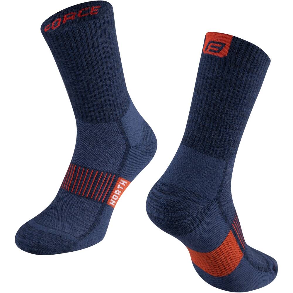 medium thick winter cycling socks suitable also for other sports<br>size S - M corresponds to EUR 36 - 41 / UK 4 – 7<br>size L- XL corresponds to EUR 42-47 / UK 8 – 11<br>divided into R and L sock<br>unstretched height is 17 cm<br>heel height 21 cm<br>material: 53% polyamide