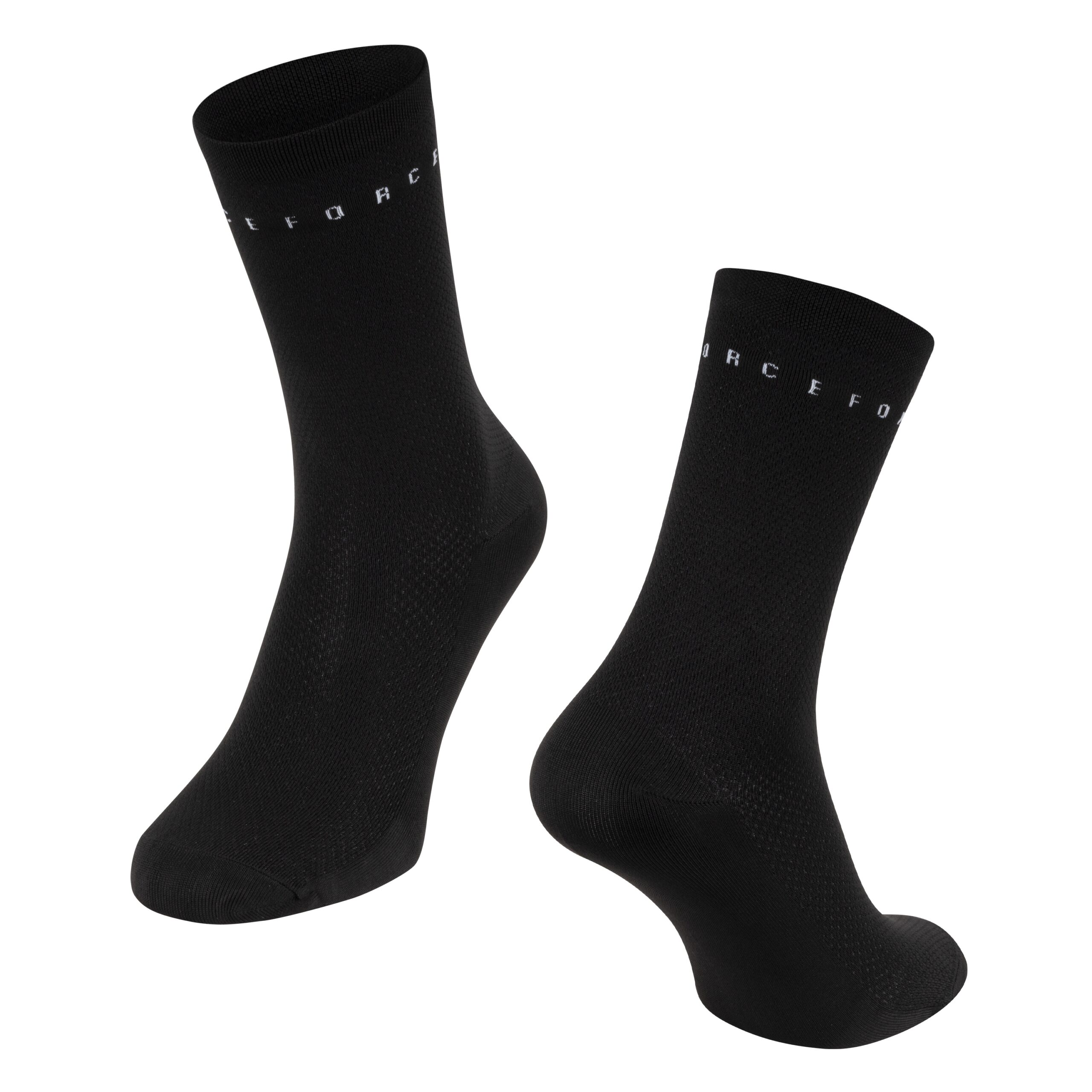 higher cycling socks FORCE suitable for other sportssize S-M corresponds to EUR 36 - 41 / UK 4 - 7size L-XL corresponds to EUR 42 - 46 / UK 8 - 11protects against bruises from shoes (instep) highly breathable materialunstretched height is 16 cmheel height 17 cmdivided into R and L sockmaterial: Nylon 85%