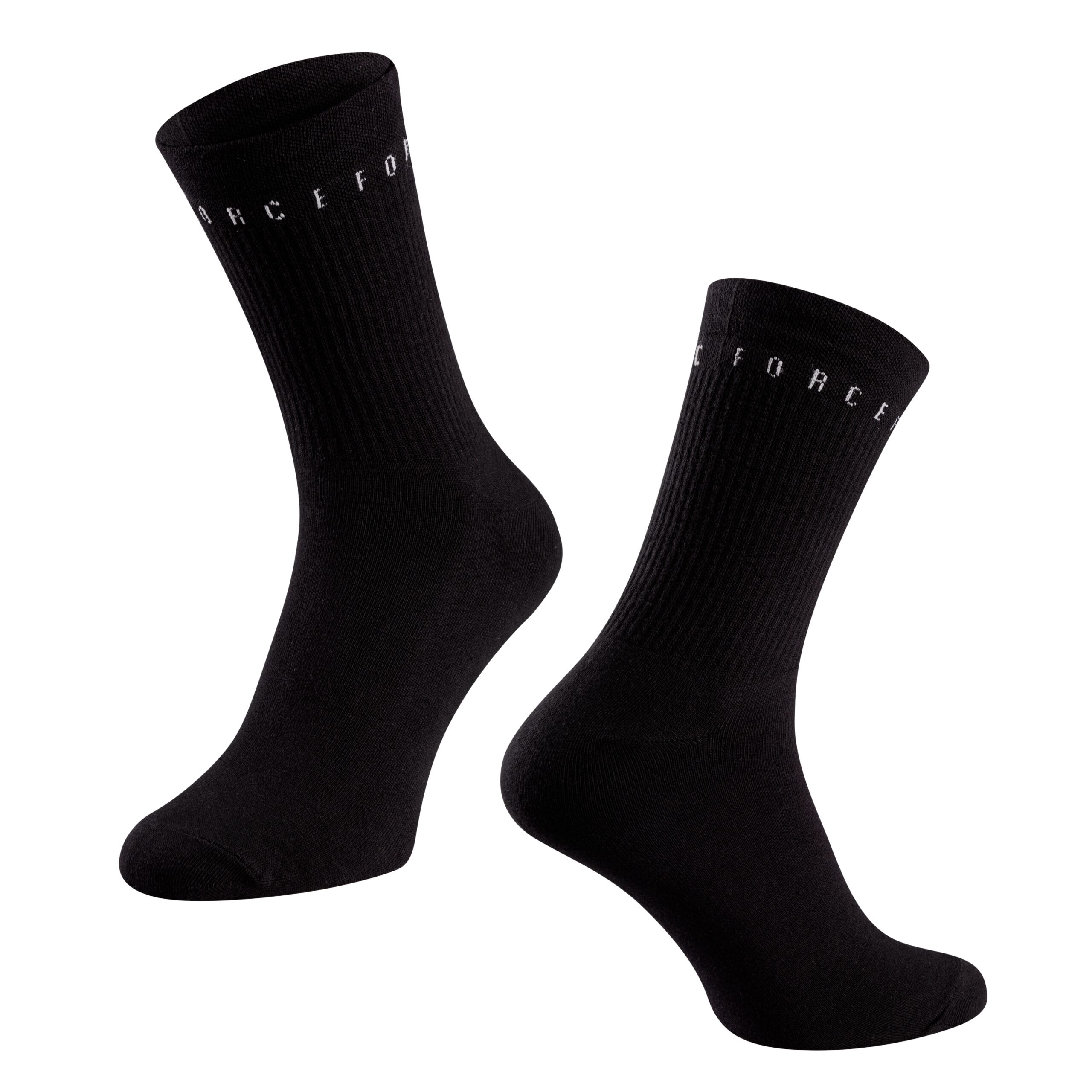 higher cycling socks FORCE suitable for other sportssize S-M corresponds to EUR 36 - 41 / UK 4 - 7size L-XL corresponds to EUR 42 - 46 / UK 8 - 11protects against bruises from shoes (instep) highly breathable materialunstretched height is 17 cmheel height 19 cmmaterial: Cotton 85%
