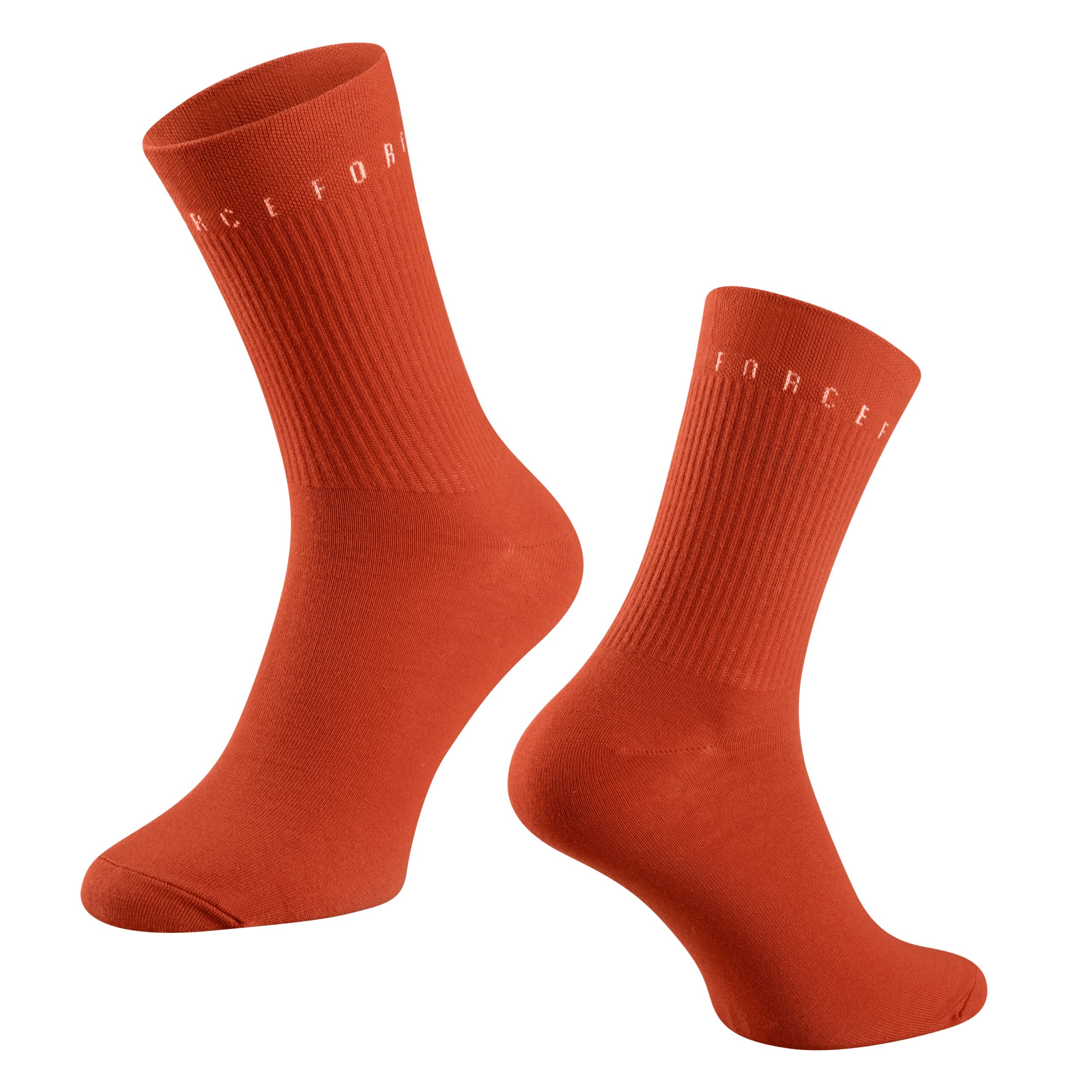 higher cycling socks FORCE suitable for other sportssize S-M corresponds to EUR 36 - 41 / UK 4 - 7size L-XL corresponds to EUR 42 - 46 / UK 8 - 11protects against bruises from shoes (instep) highly breathable materialunstretched height is 17 cmheel height 19 cmmaterial: Cotton 85%