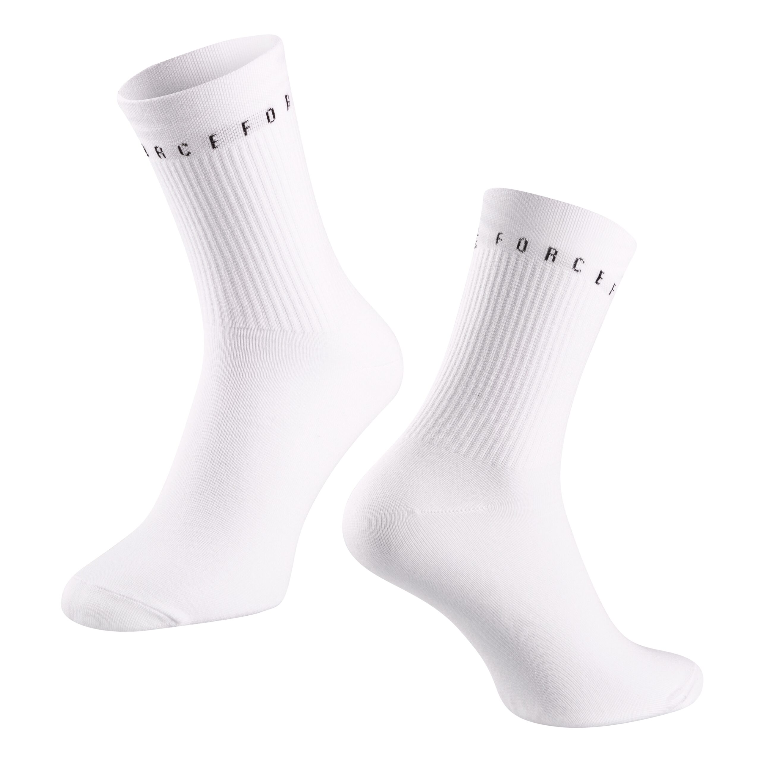 higher cycling socks FORCE suitable for other sportssize S-M corresponds to EUR 36 - 41 / UK 4 - 7size L-XL corresponds to EUR 42 - 46 / UK 8 - 11protects against bruises from shoes (instep) highly breathable materialunstretched height is 17 cmheel height 19 cmmaterial: Cotton 85%