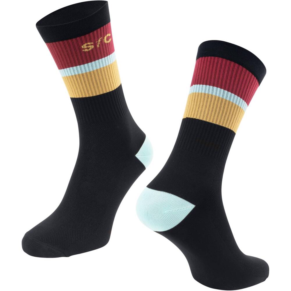 higher cycling socks FORCE suitable for other sports<br>size S-M corresponds to EUR 36 - 41 / UK 4 - 7<br>size L-XL corresponds to EUR 42 - 46 / UK 8 - 11<br>highly breathable material<br>unstretched height is 19 cm<br>heel height 21 cm<br>material: Nylon 85%