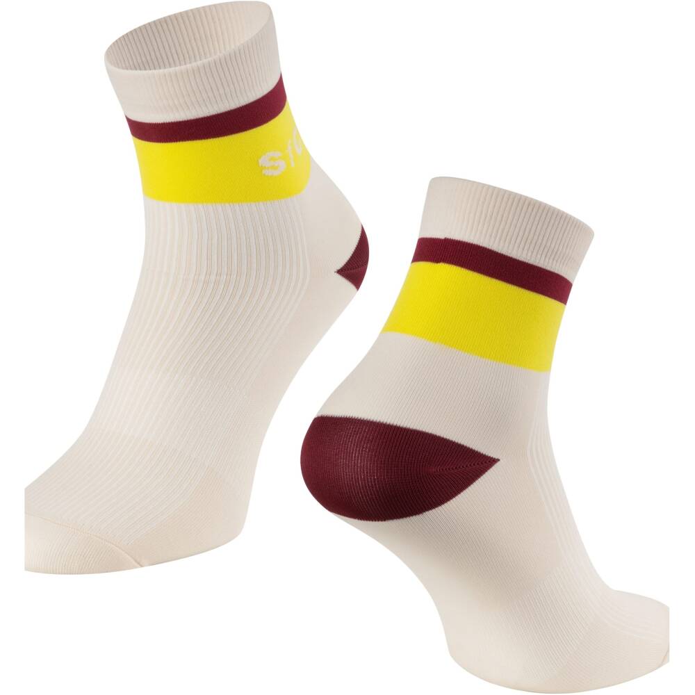 higher cycling socks FORCE suitable for other sports<br>size S-M corresponds to EUR 36 - 41 / UK 4 - 7<br>size L-XL corresponds to EUR 42 - 46 / UK 8 - 11<br>protects against bruises from shoes (instep) <br>highly breathable material<br>unstretched height is 10 cm<br>heel height 12 cm<br>divided into R and L sock<br>material: Nylon 85%