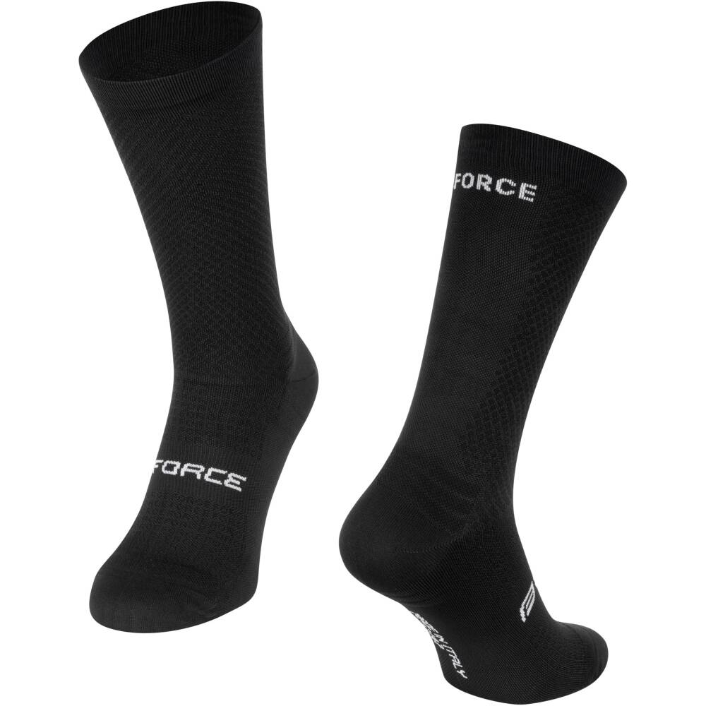<p>The premium high cycling socks FORCE are made in Italy using highly breathable and extra-compressive materials for maximum performance and comfort. Designed with precision