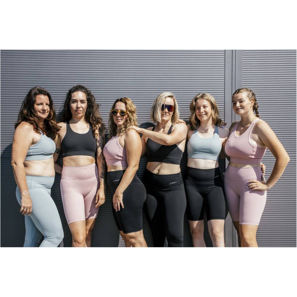 bottom hem from thick elastic strap (width 5 cm)<br>crossed back part for decorative effect<br>provides less support than the bra Grace<br>material: 80% nylon