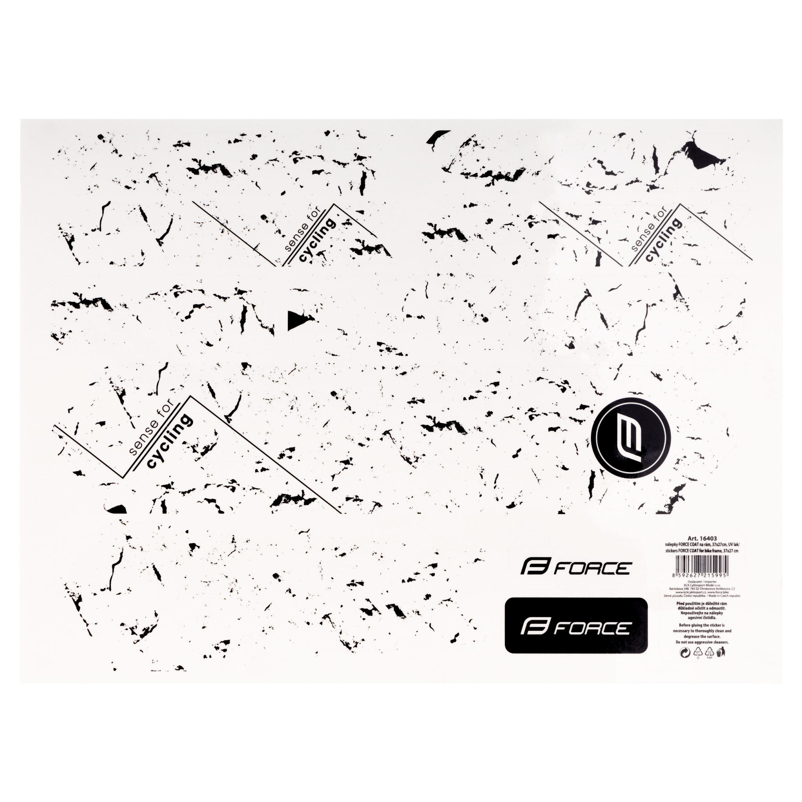 set of 14 pcs of pre-cut stickers for whole frameon transparent layer suitable for different types of frames