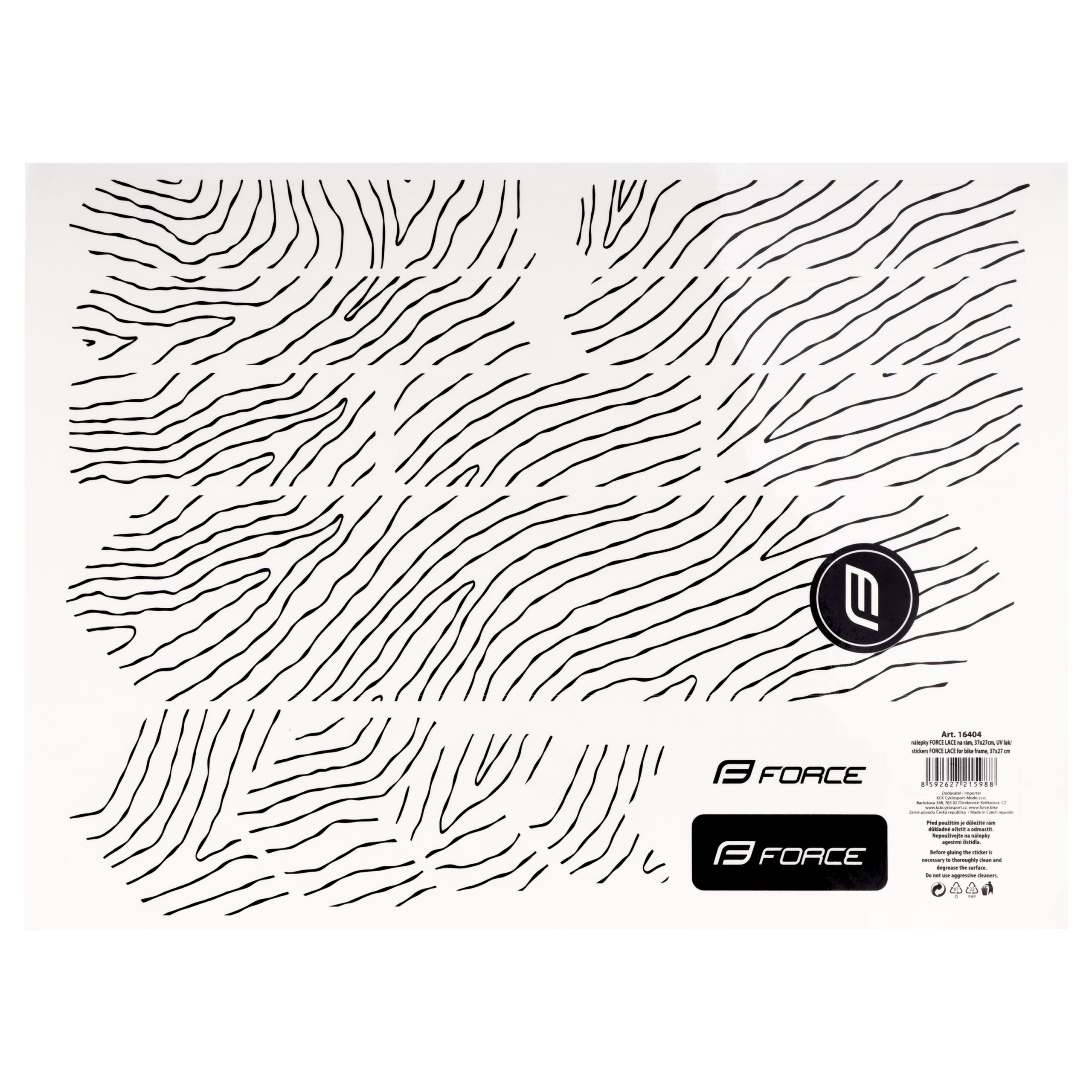 set of 14 pcs of pre-cut stickers for whole frameon transparent layer suitable for different types of frames