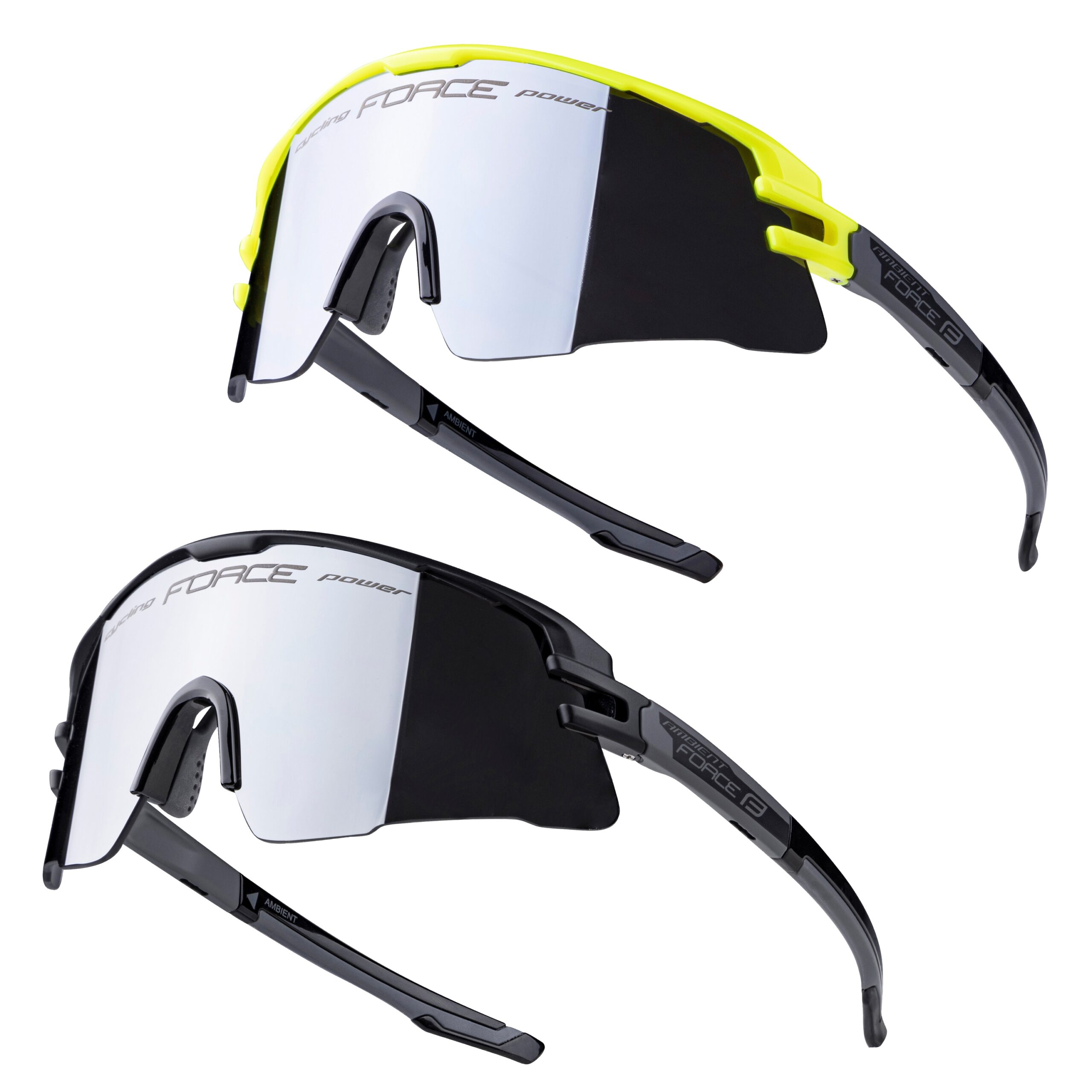 SPECIAL OFFER WHILE STOCKS LASTset consists of black and fluo-grey FORCE AMBIENT sunglassesstronger and more flexible grilamid frame (TR90)polycarbonate lens