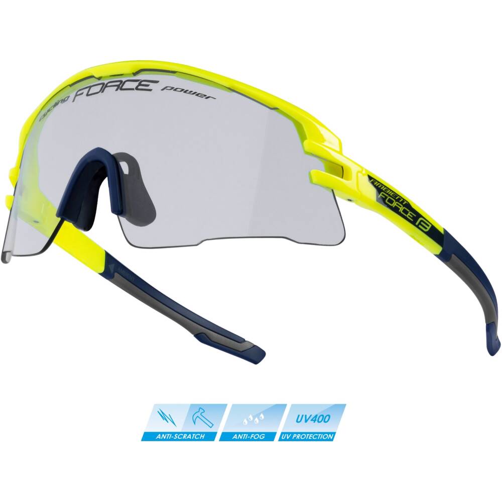 stronger and more flexible grilamid frame (TR90)<br>photochromic polycarbonate lens