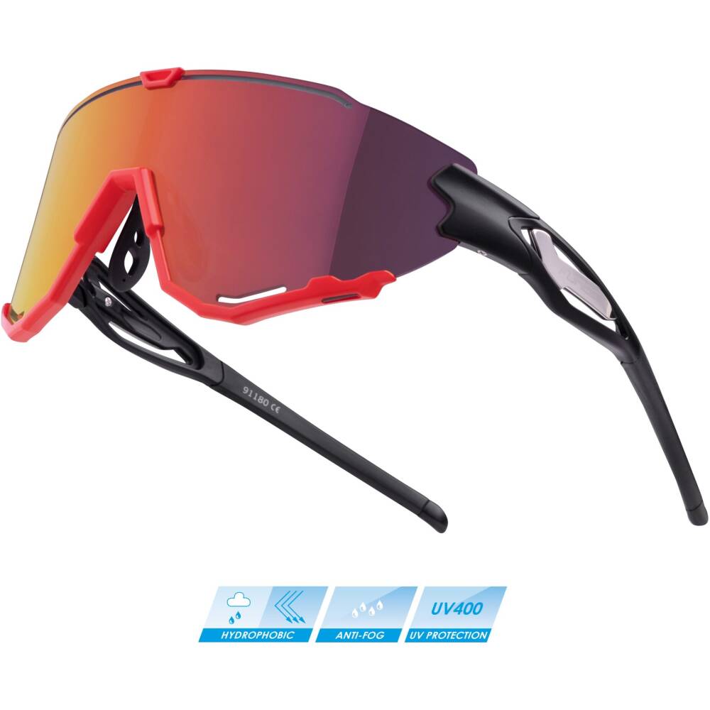 stronger and more flexible grilamid frame (TR90)<br>polycarbonate lens