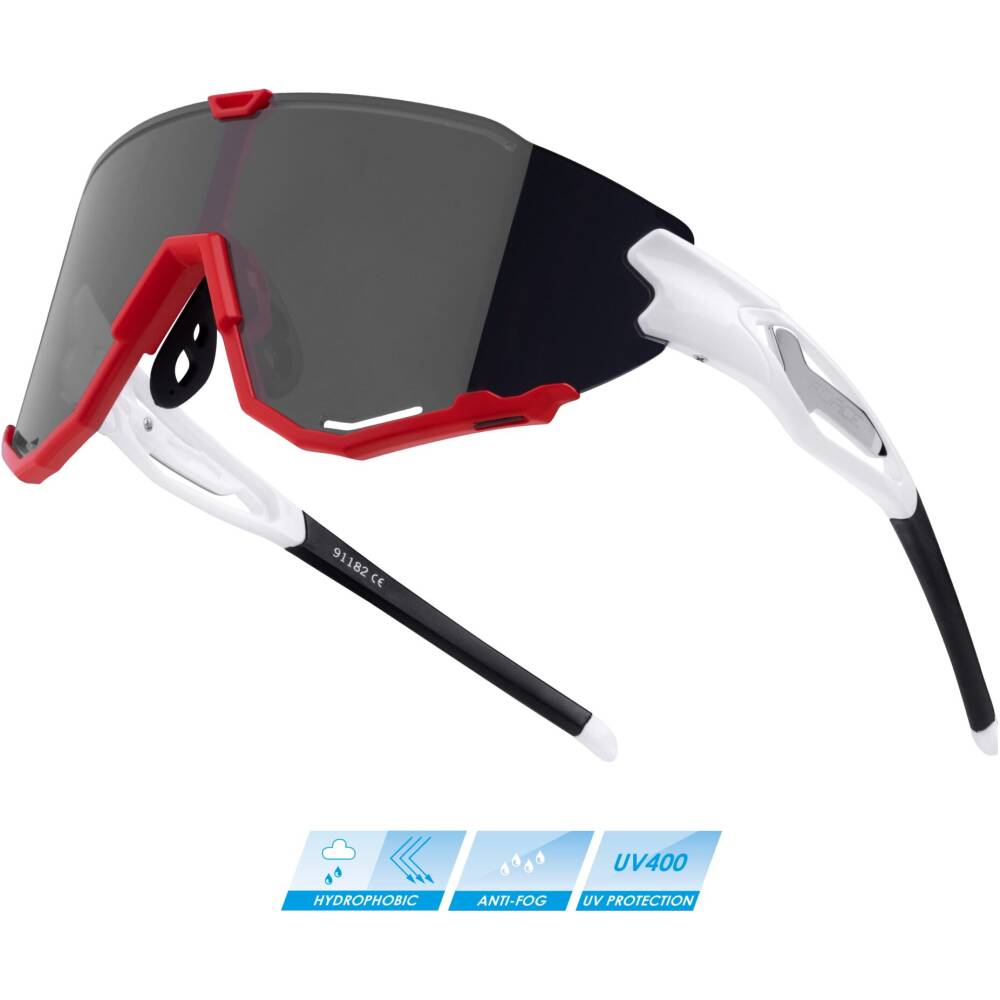 stronger and more flexible grilamid frame (TR90)<br>polycarbonate lens