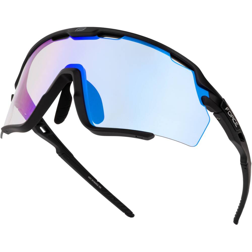 <p>Stylish cycling glasses with a modern design feature a durable and flexible TR90 frame that fits the face perfectly and ensures comfort even on longer rides. The polycarbonate lenses with FOTOCHROM+ oleophobic coating repel water and dirt