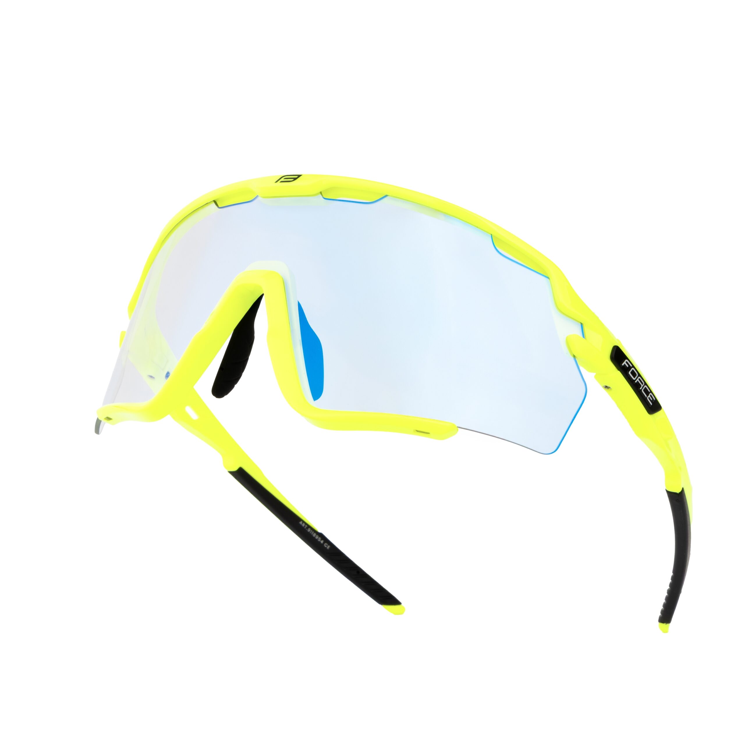Stylish cycling glasses with a modern design feature a durable and flexible TR90 frame that fits the face perfectly and ensures comfort even on longer rides. The polycarbonate lenses with FOTOCHROM+ oleophobic coating repel water and dirt