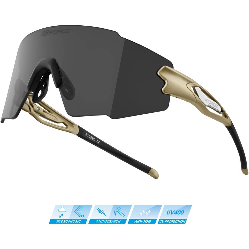 frameless sunglasses<br>stronger and more flexible grilamid temples (TR90)<br>polycarbonate lens